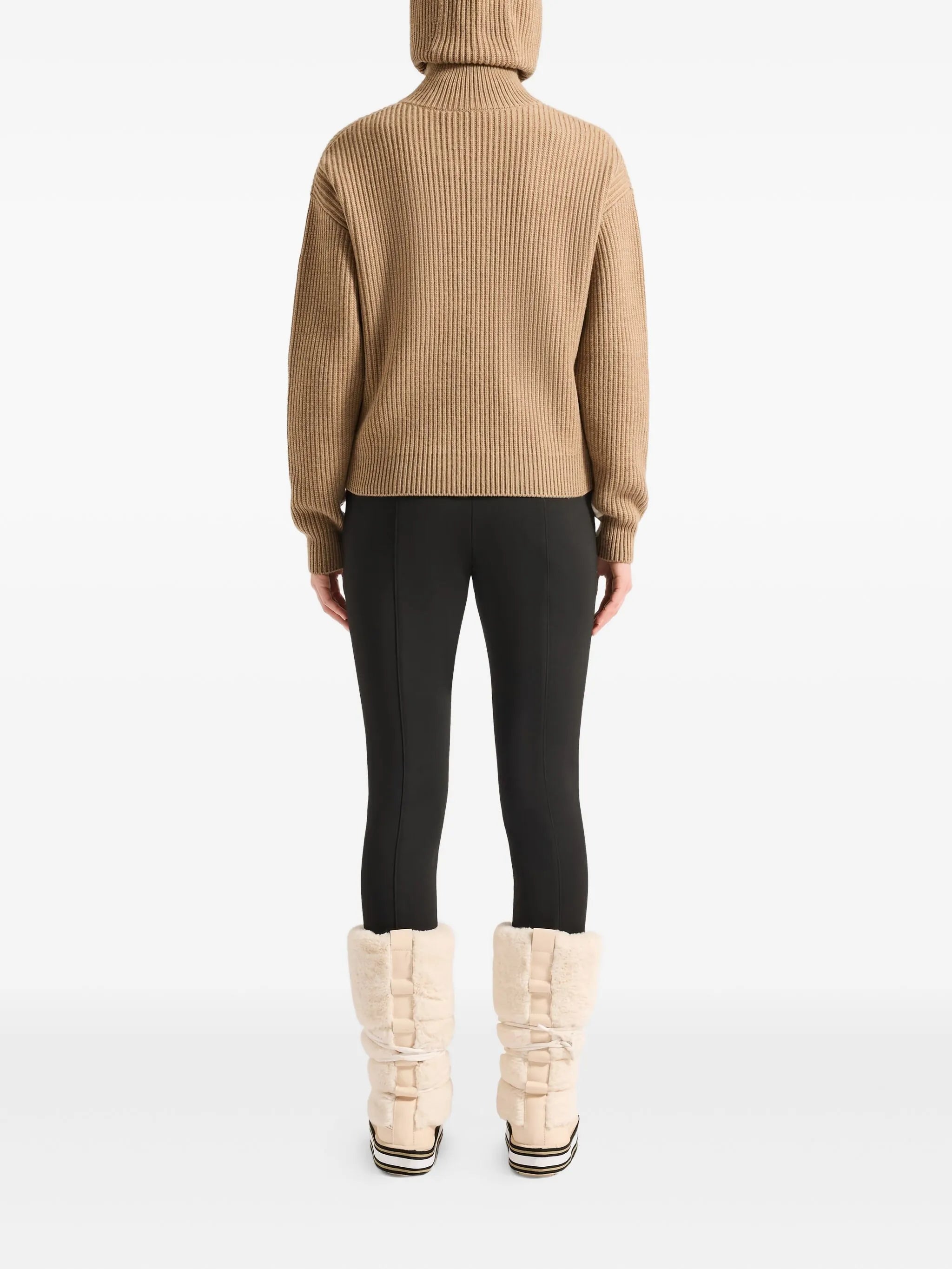 Mirala ribbed half-zip sweater