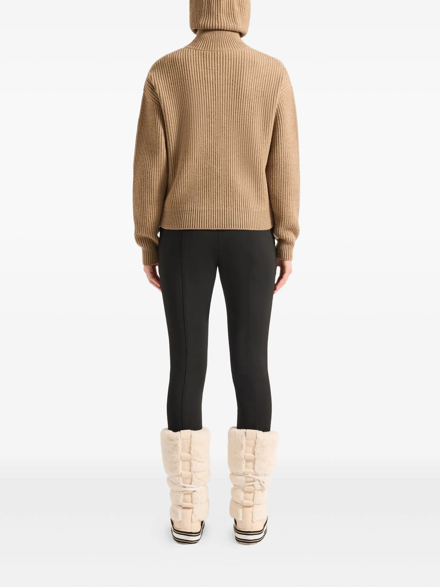 Mirala ribbed half-zip sweater