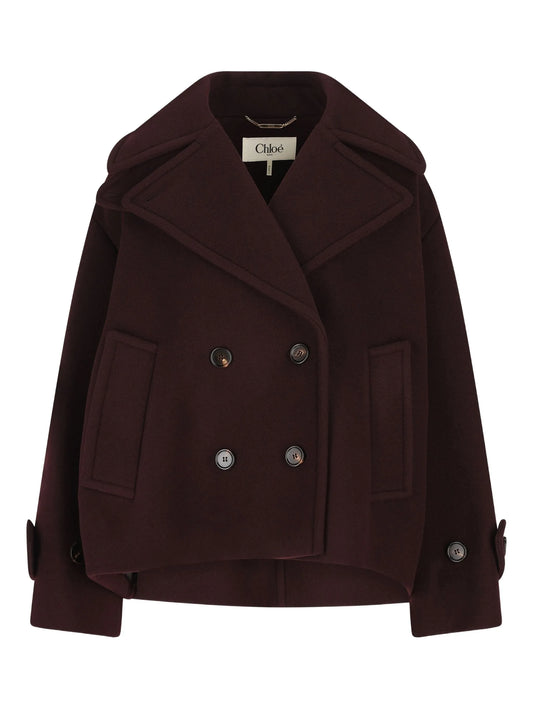 double-breasted long-sleeve jacket