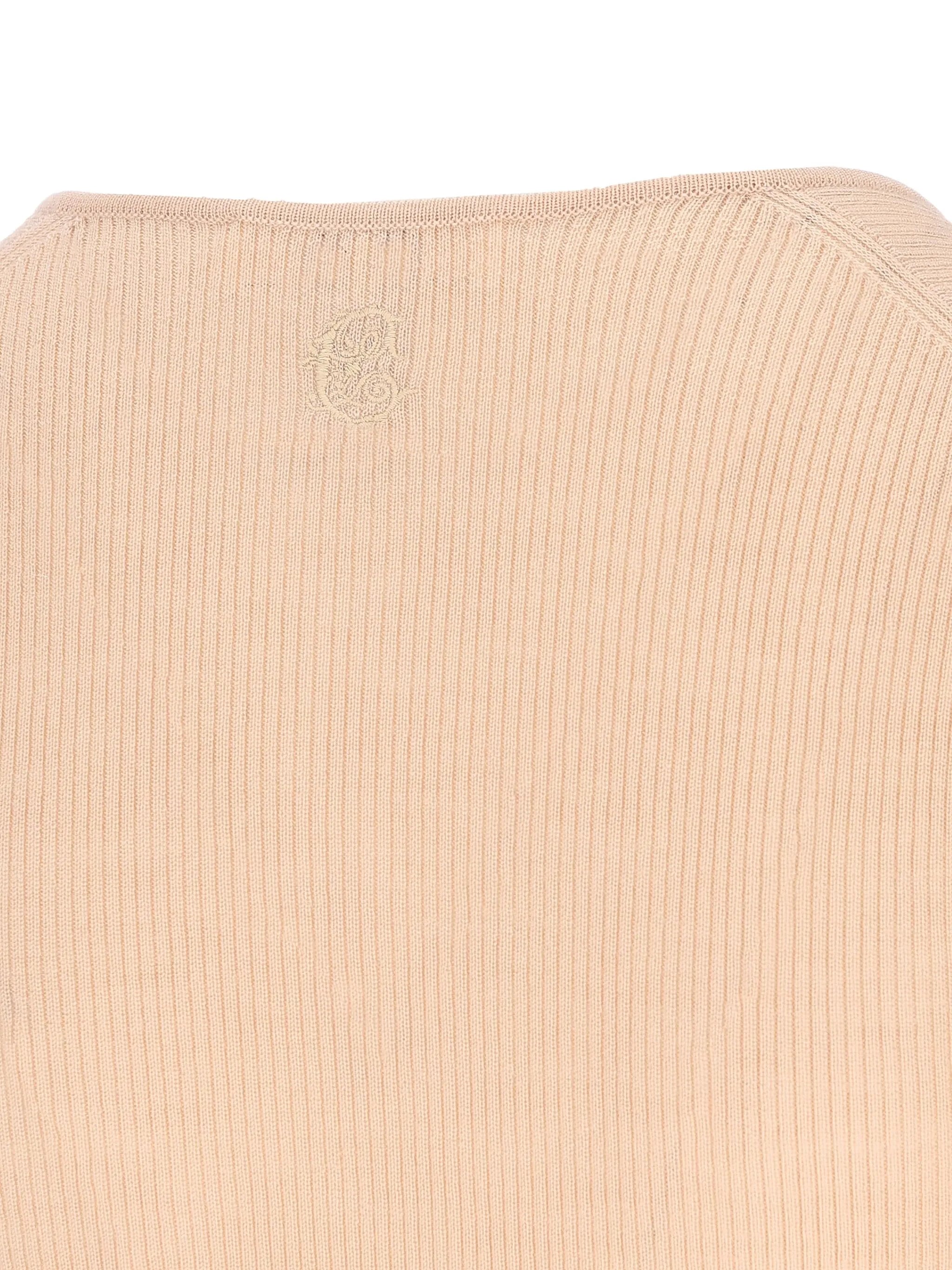 Henley ribbed button-front T-shirt