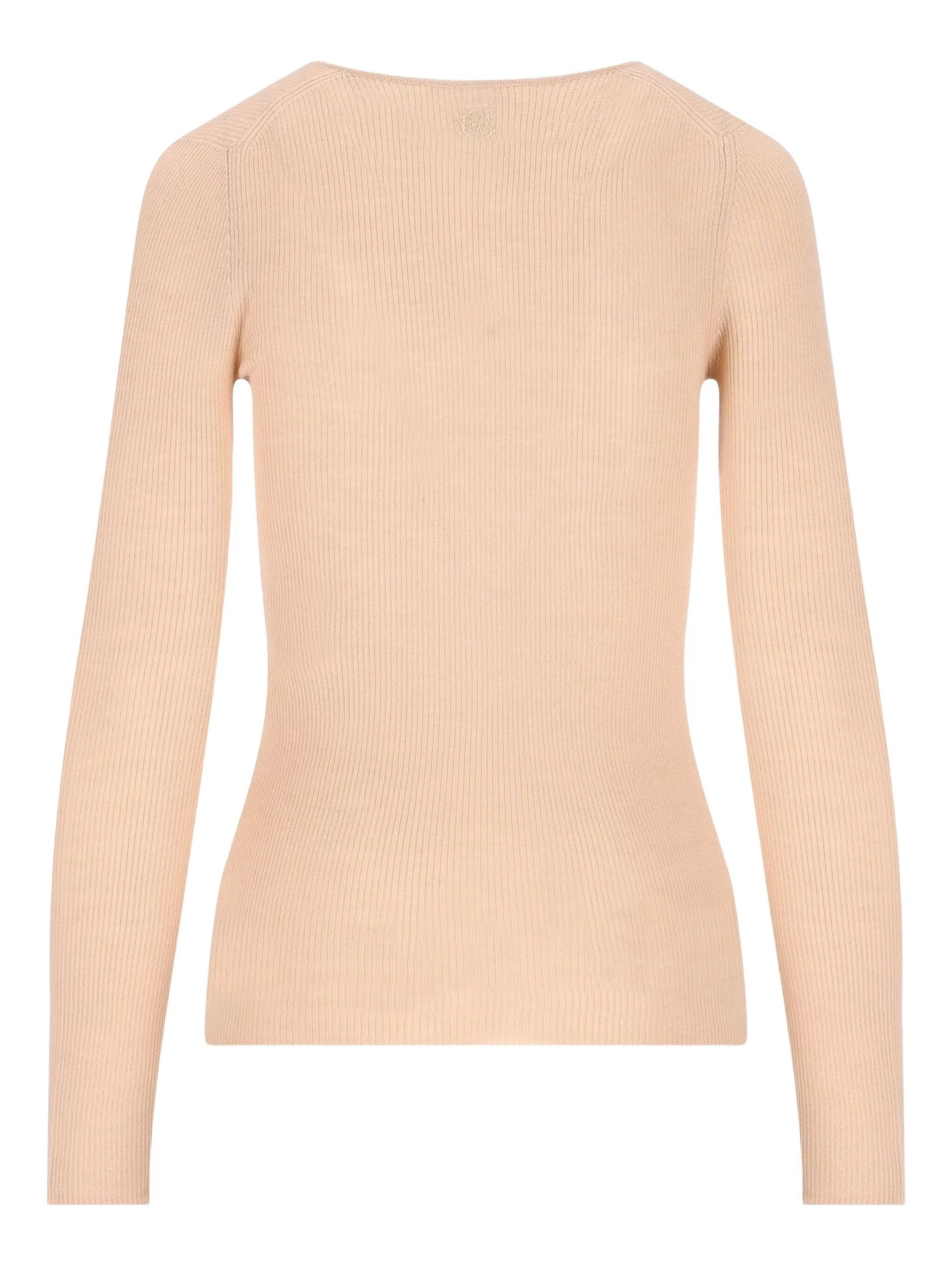 Henley ribbed button-front T-shirt
