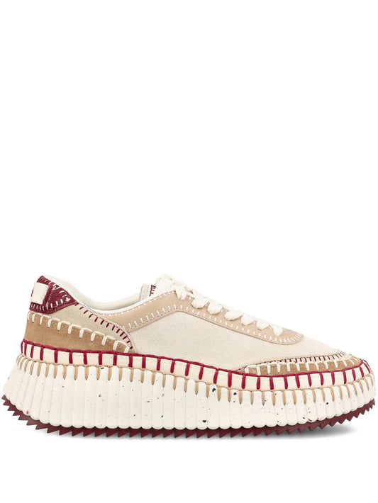 Nama textured-sole lace-up sneakers