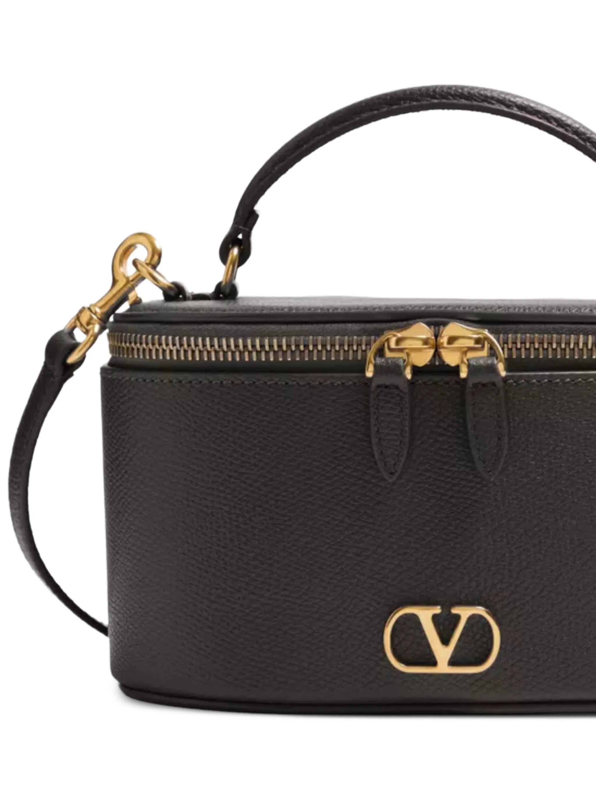 mini leather vanity bag