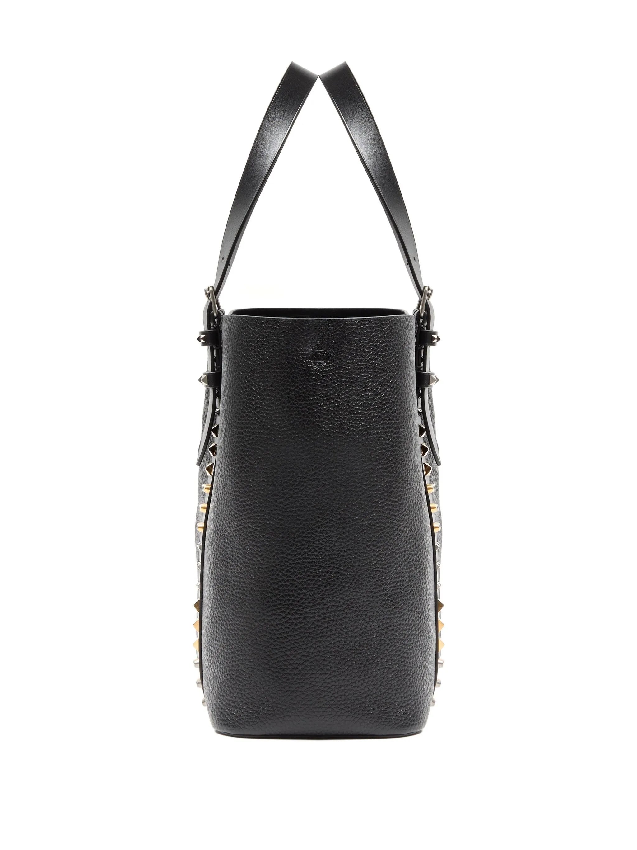 medium Rockstud pebbled tote bag