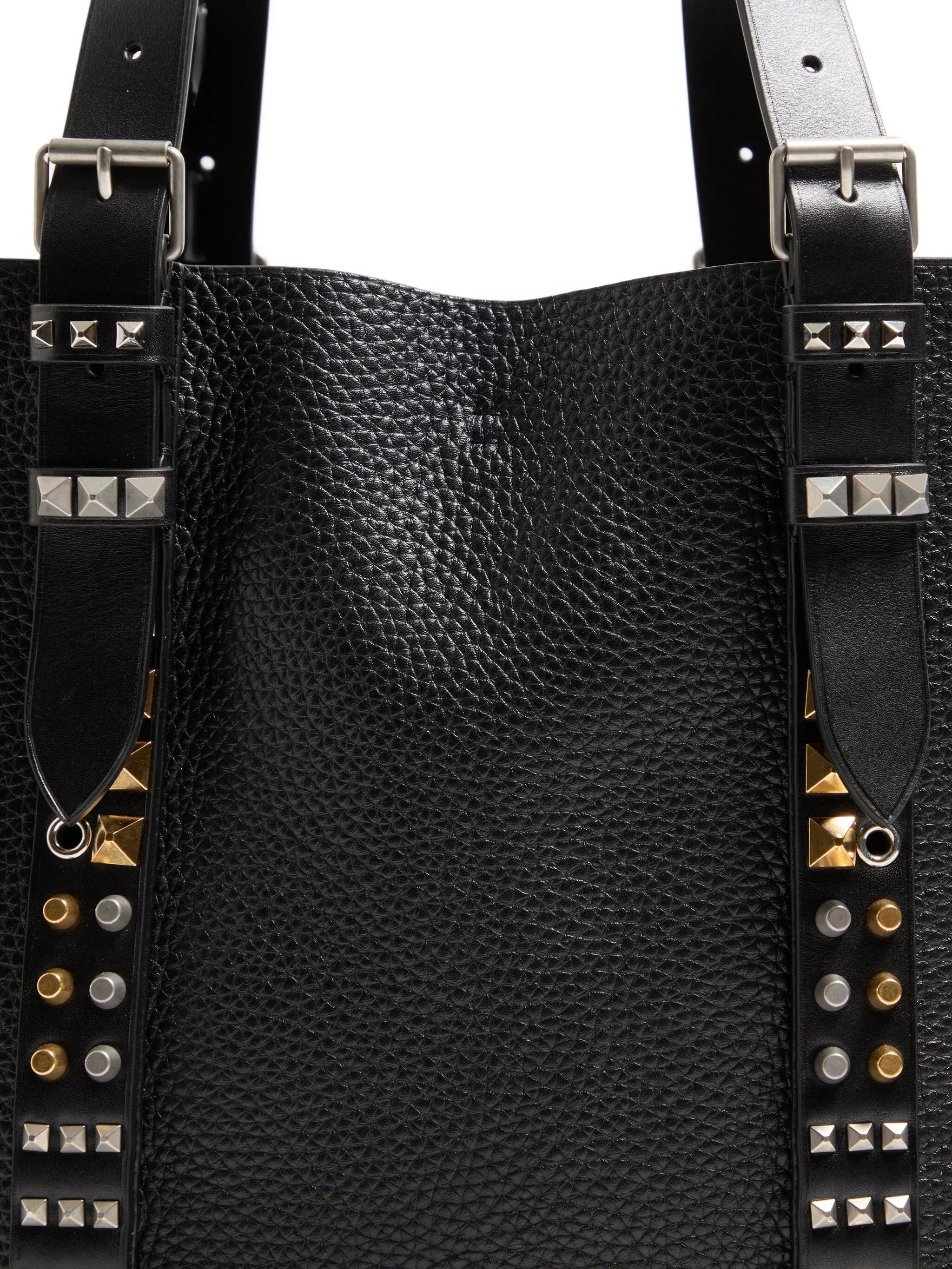 medium Rockstud pebbled tote bag