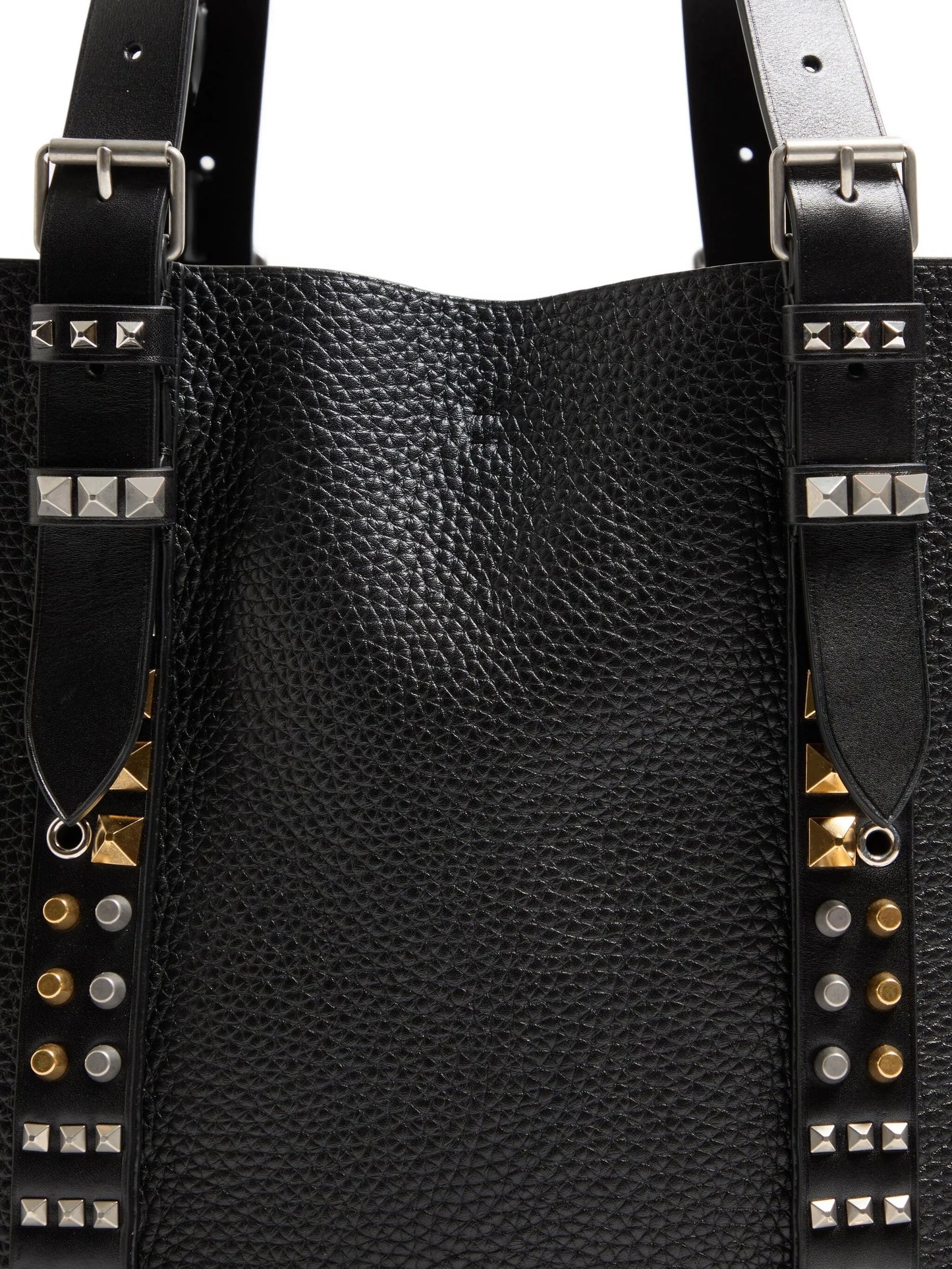medium Rockstud pebbled tote bag