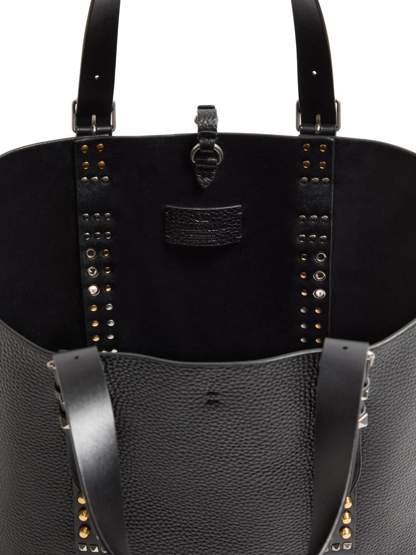 medium Rockstud pebbled tote bag