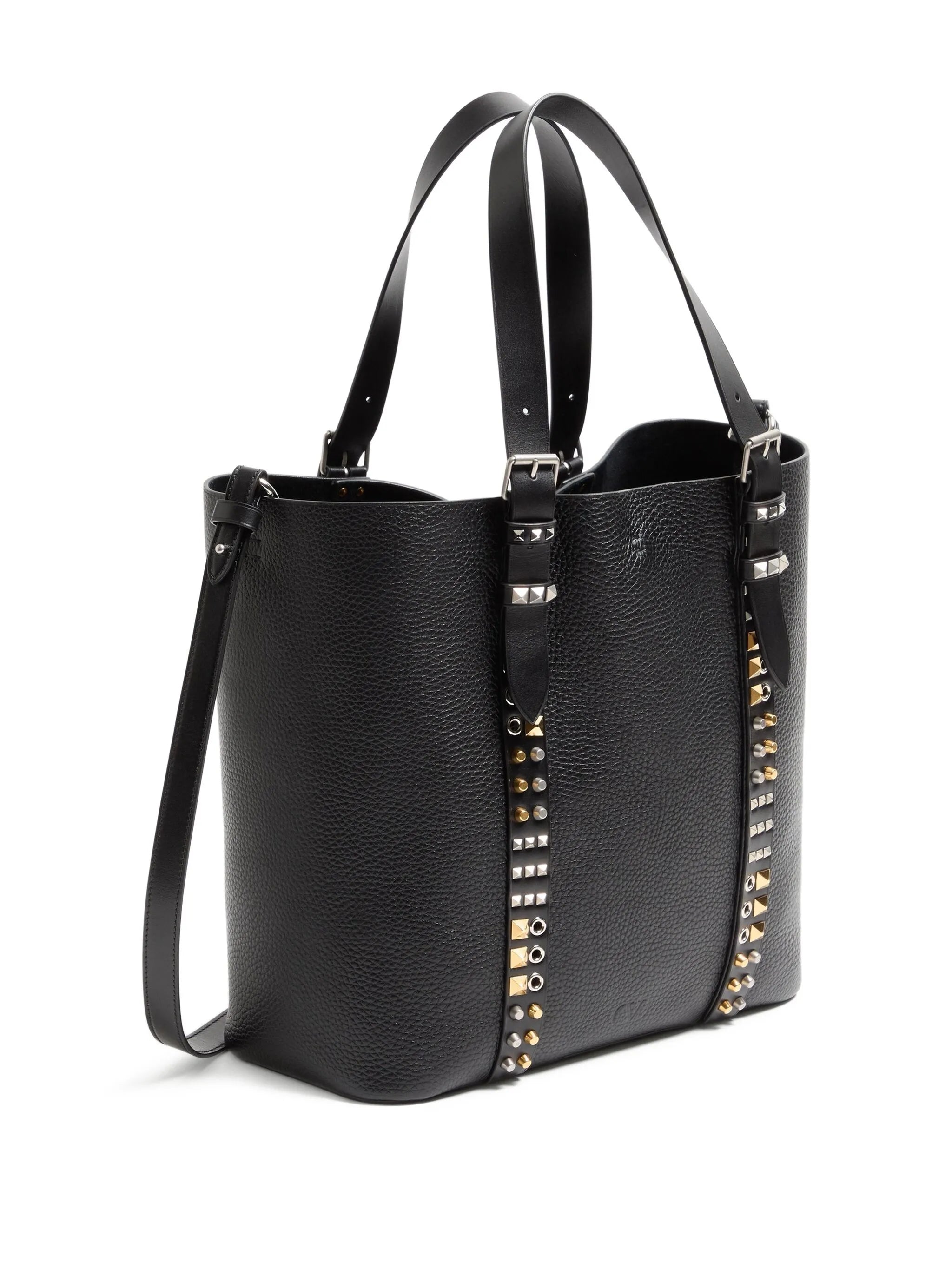 medium Rockstud pebbled tote bag