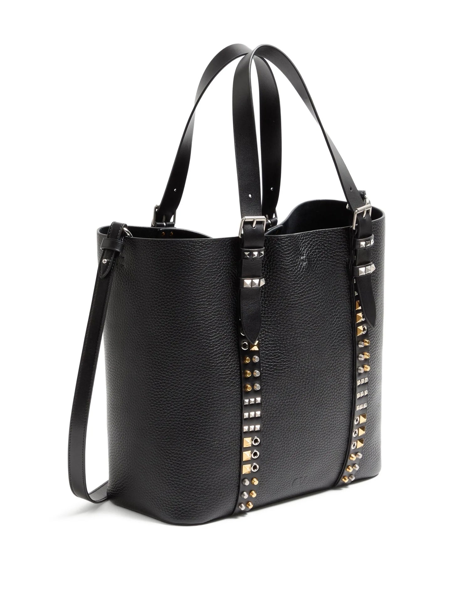 medium Rockstud pebbled tote bag