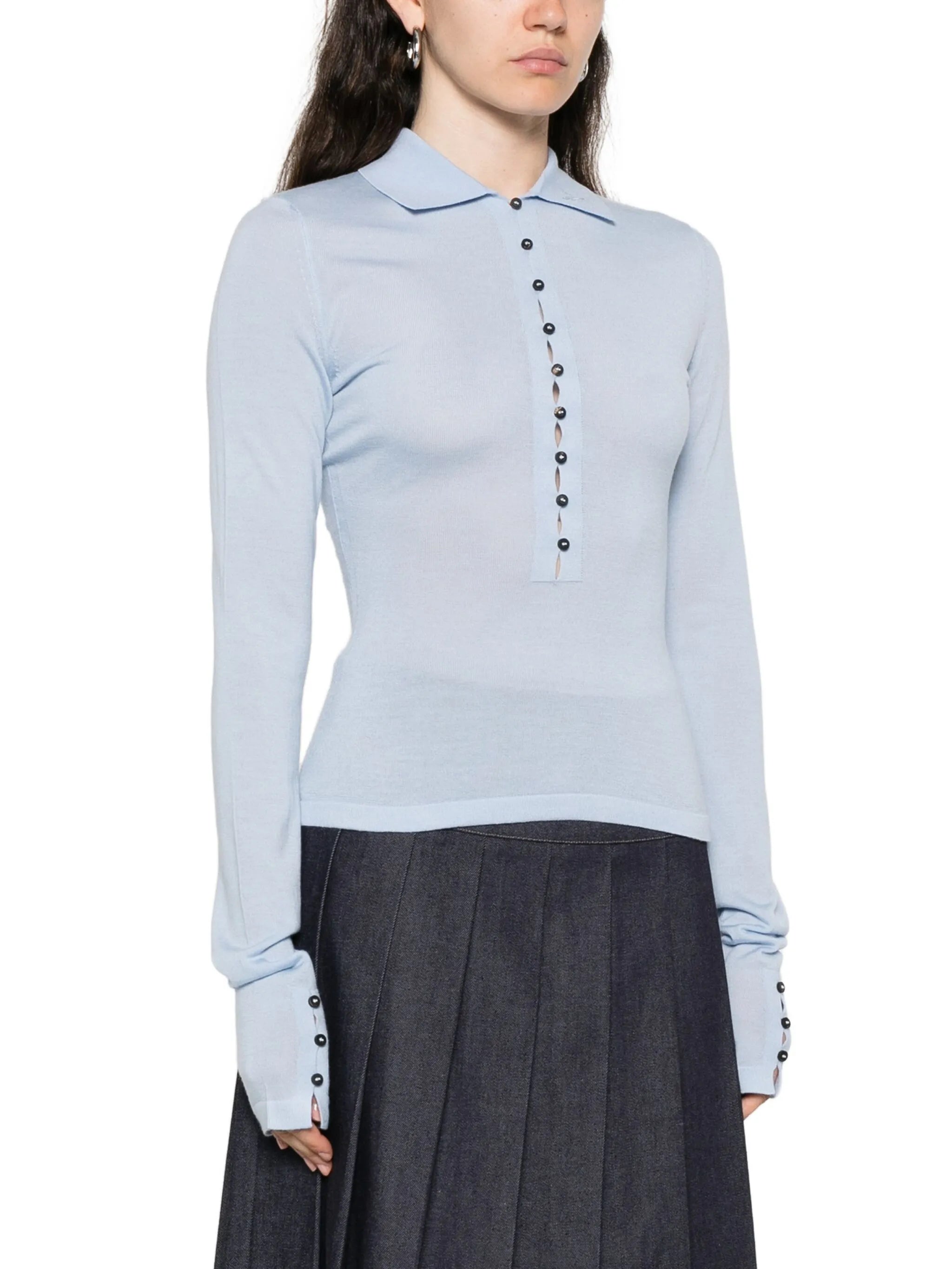 merino-wool polo shirt