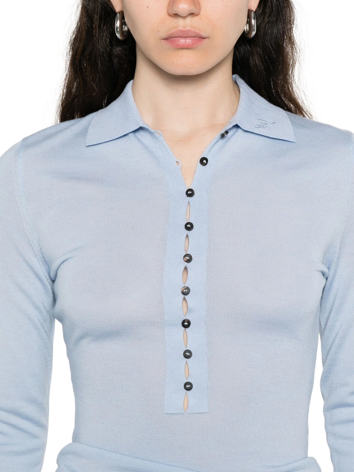 merino-wool polo shirt