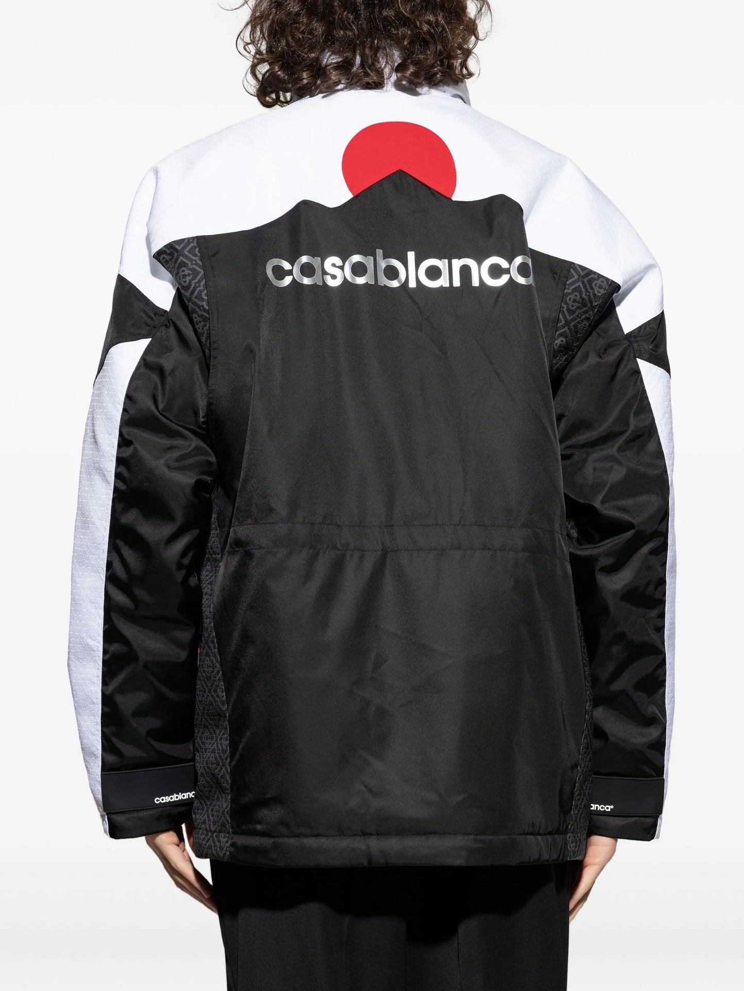 panelled zip-up jacket