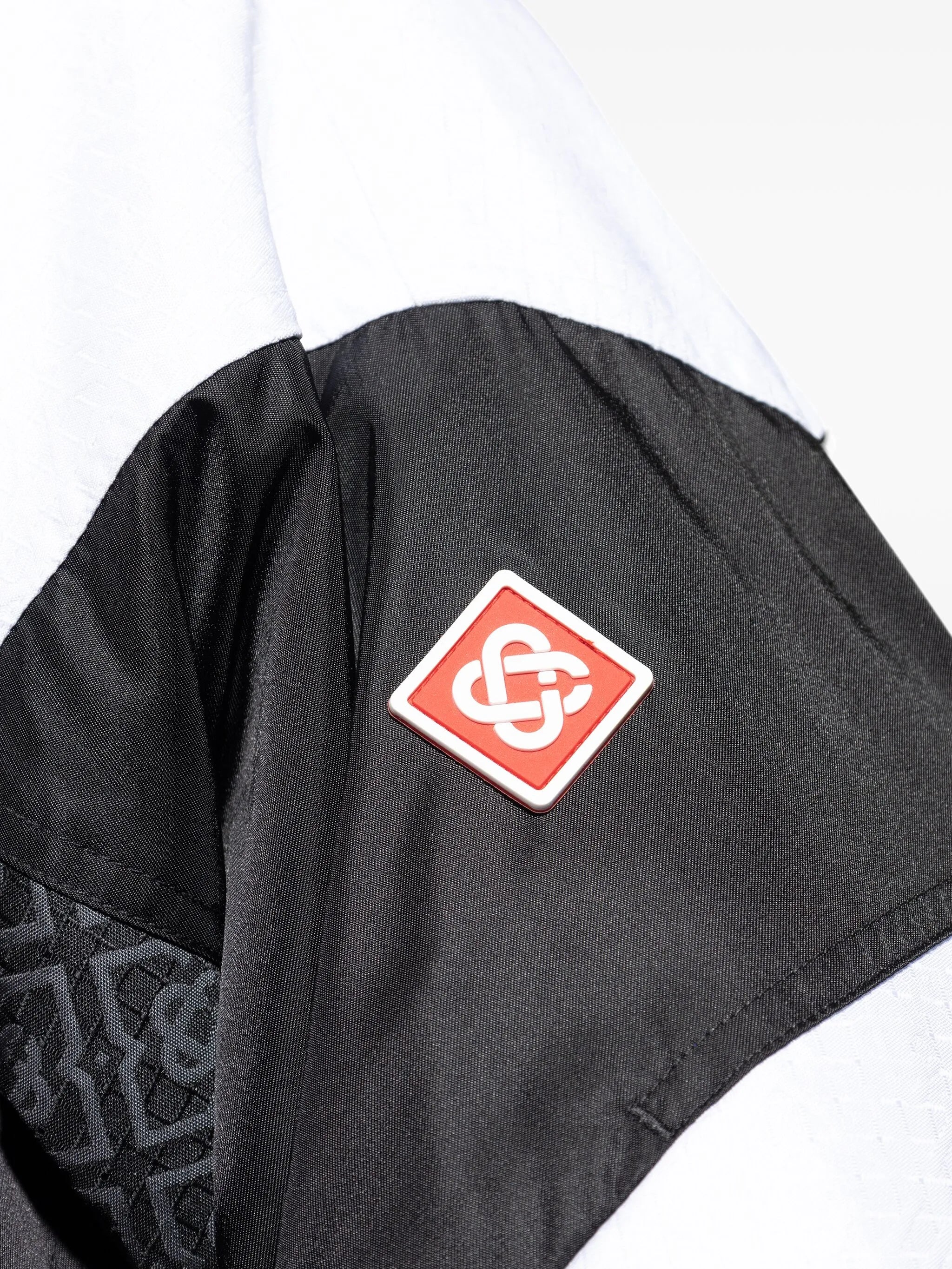 panelled zip-up jacket