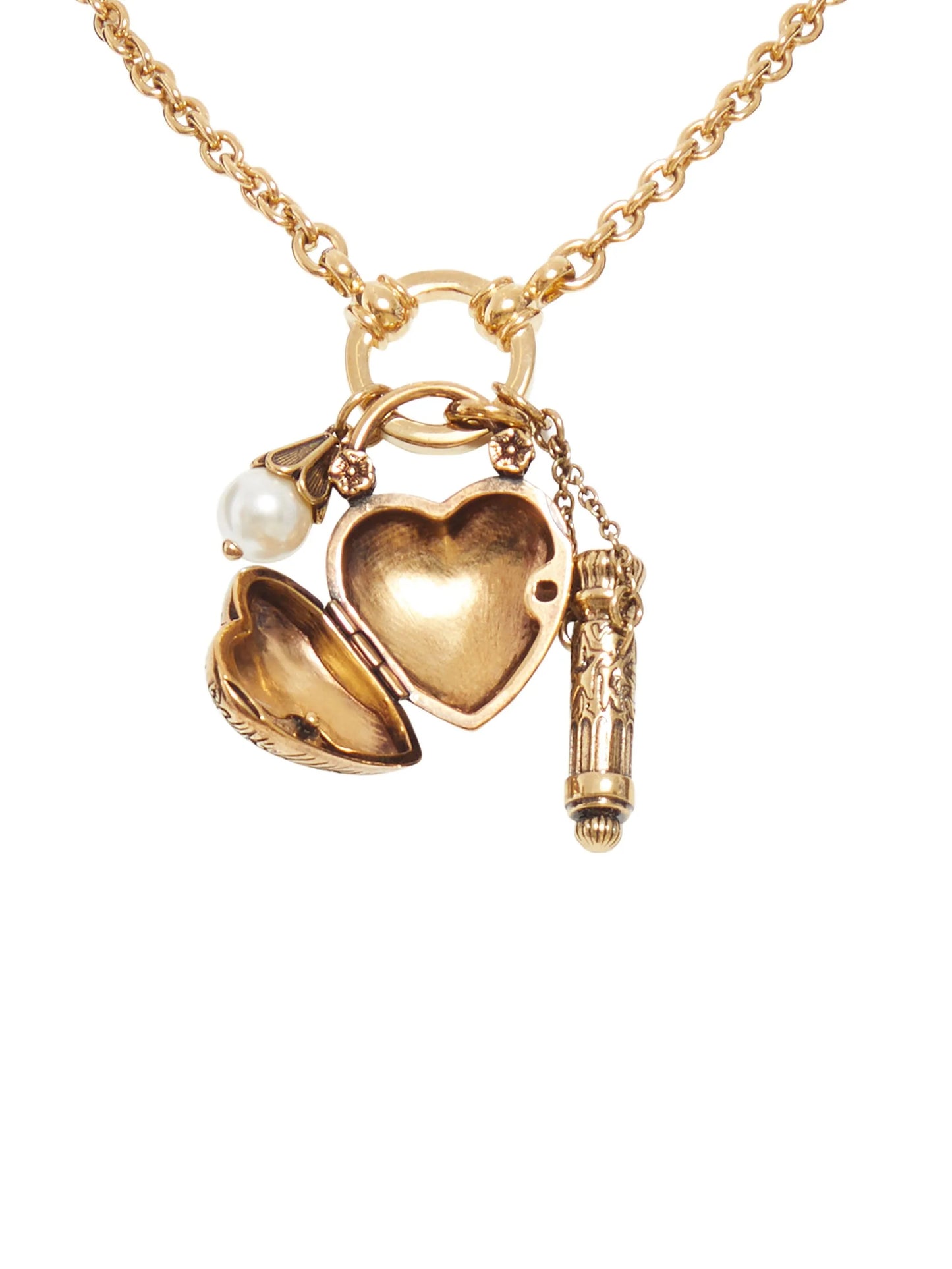 heart-charm chain bracelet