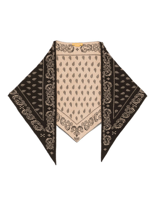 paisley-patterned bandana scarf