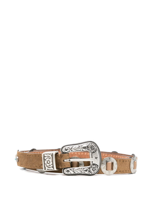 thin Lace leather belt