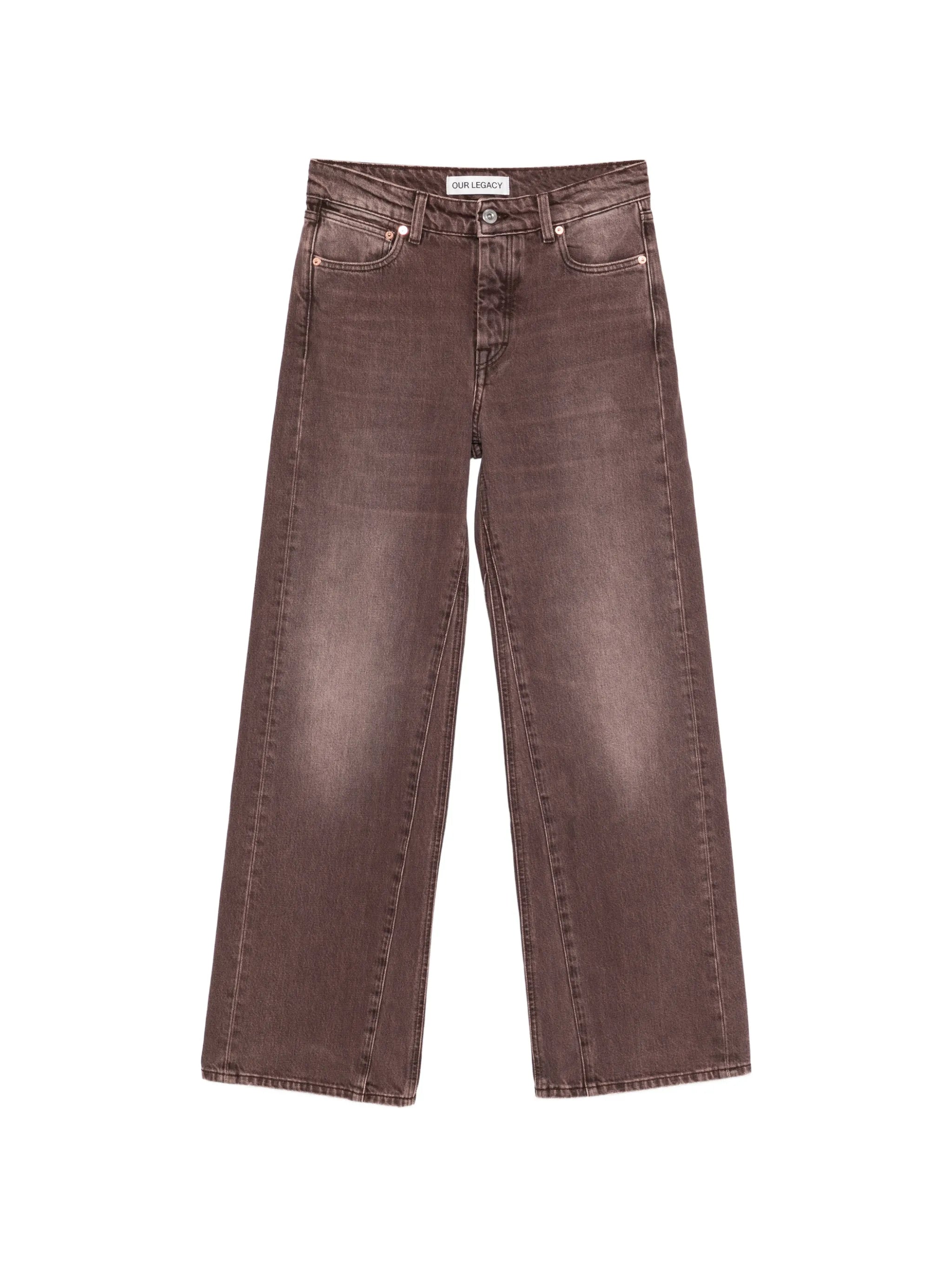 straight-leg treble cut jeans