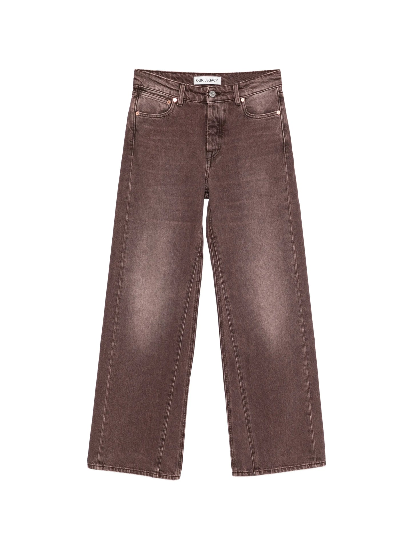 straight-leg treble cut jeans