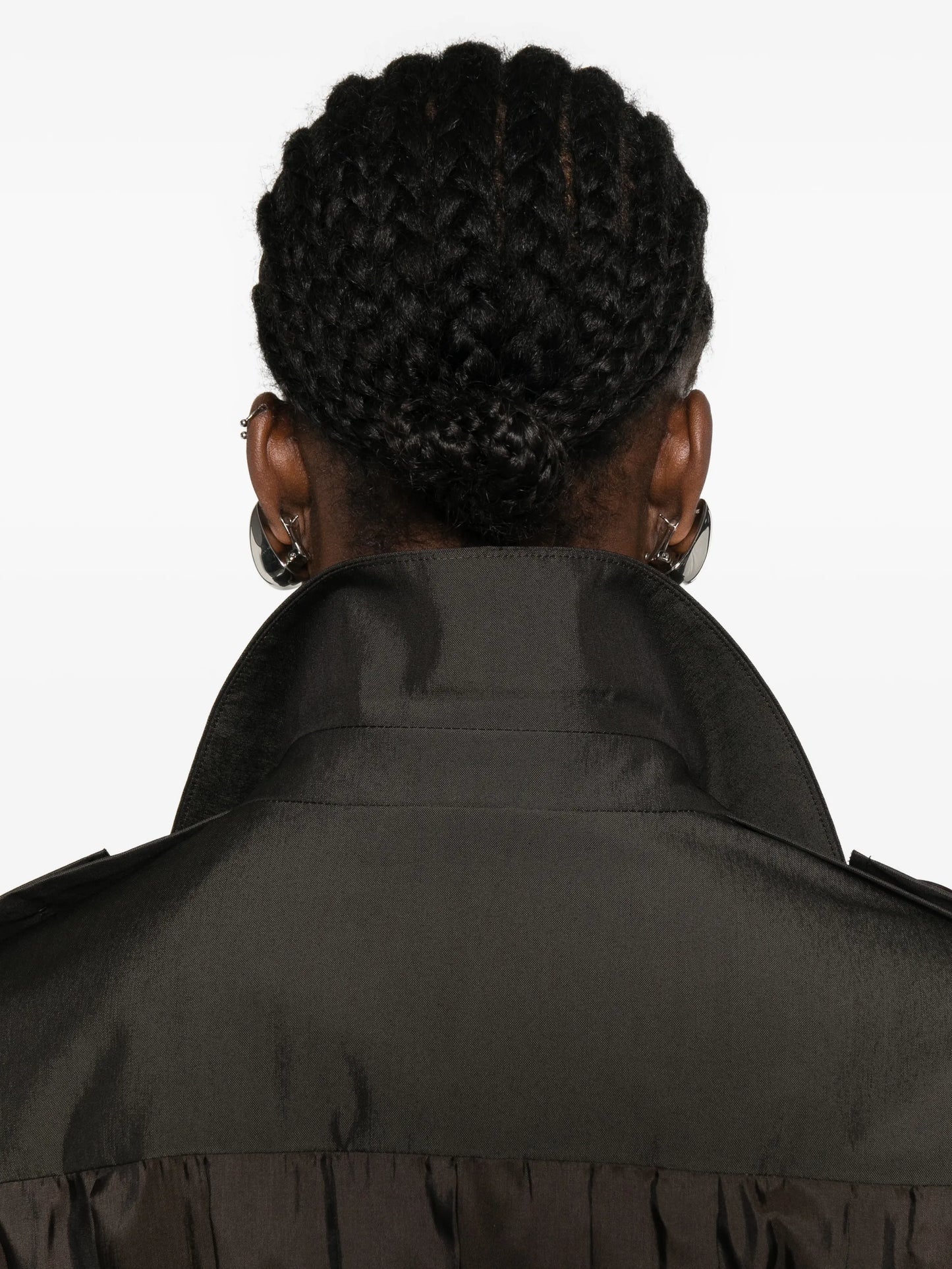 Origami belted trench coat