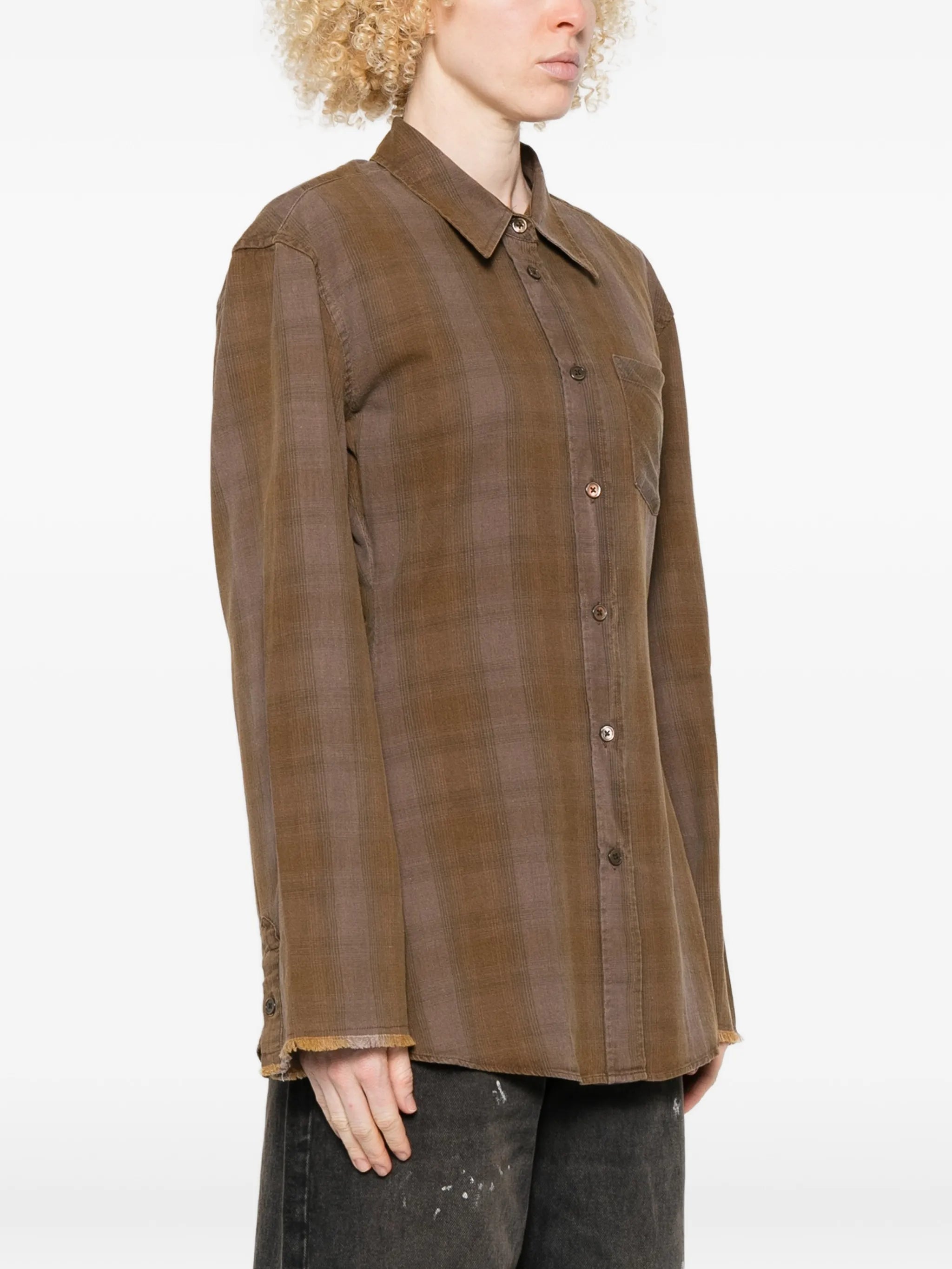Daisy checked pocket shirt
