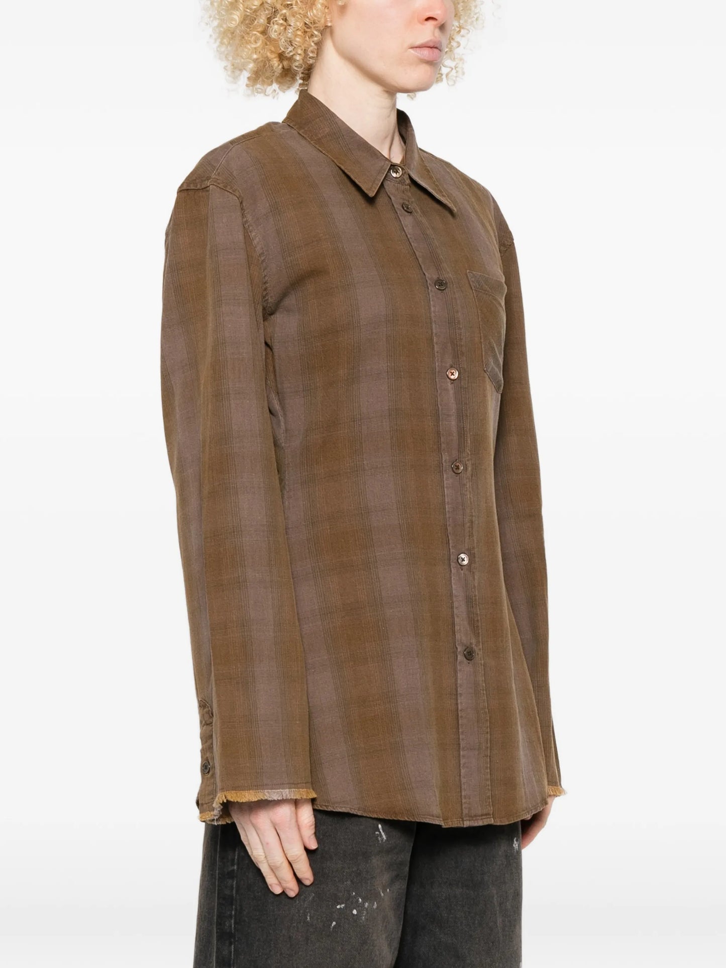 Daisy checked pocket shirt