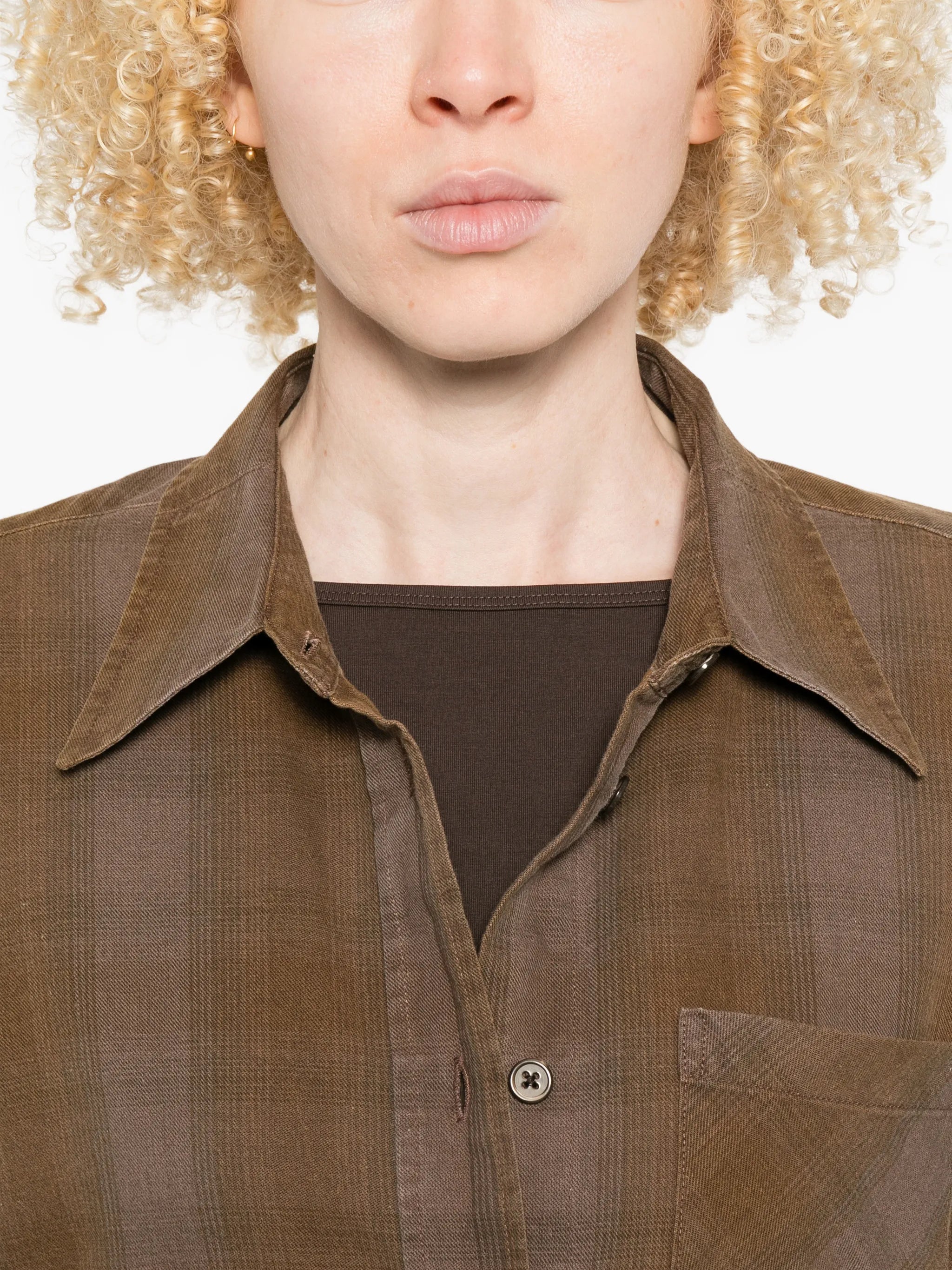 Daisy checked pocket shirt