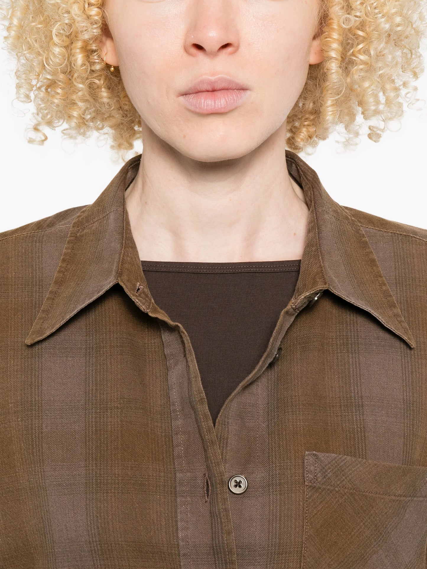 Daisy checked pocket shirt