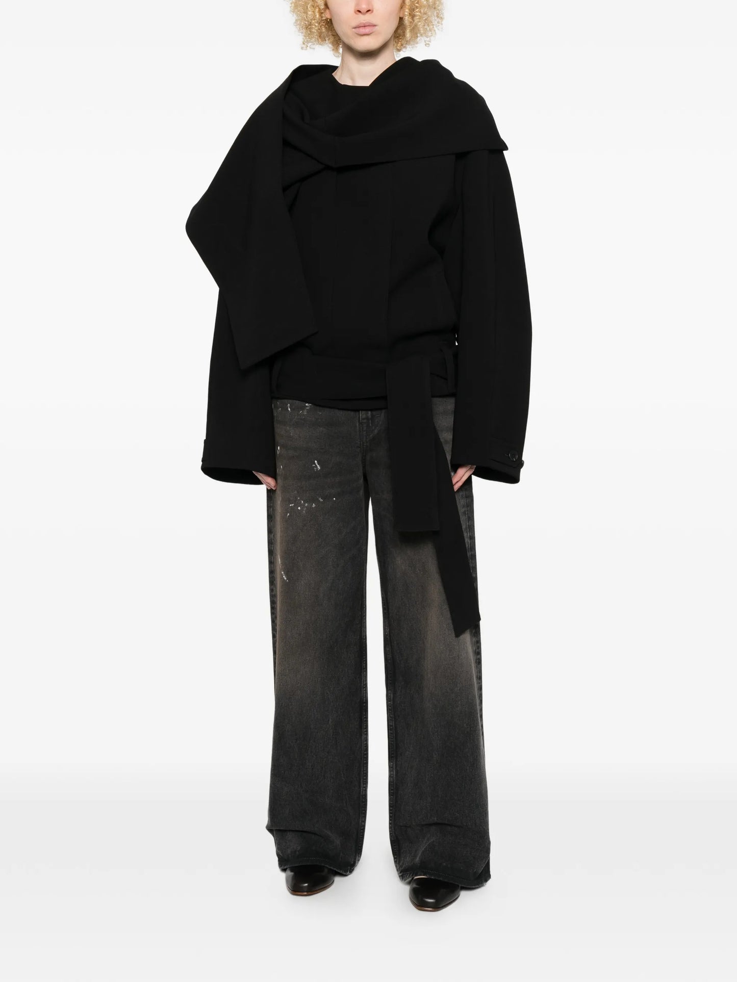 Full Cut washed-effect jeans