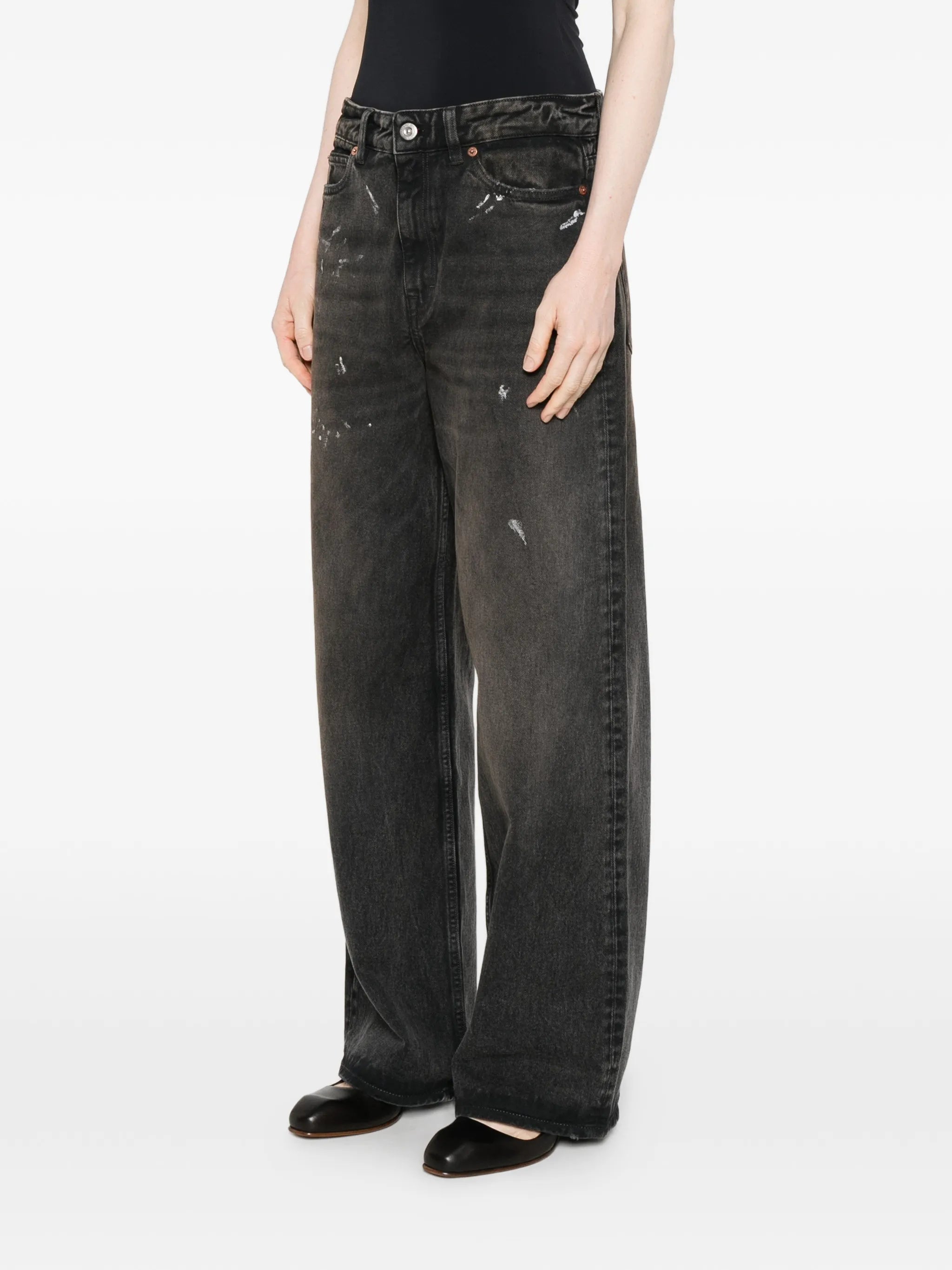 Full Cut washed-effect jeans