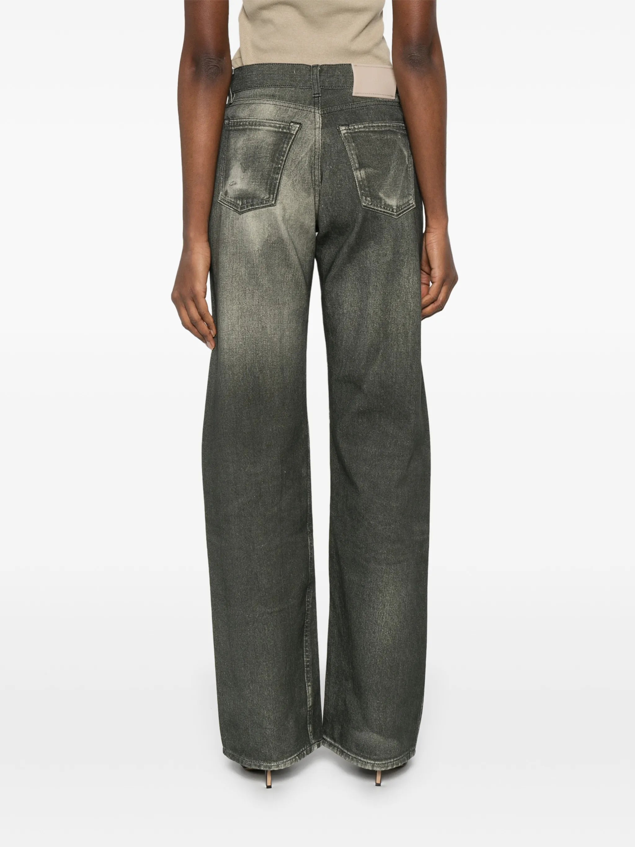 wata-cut straight-leg jeans