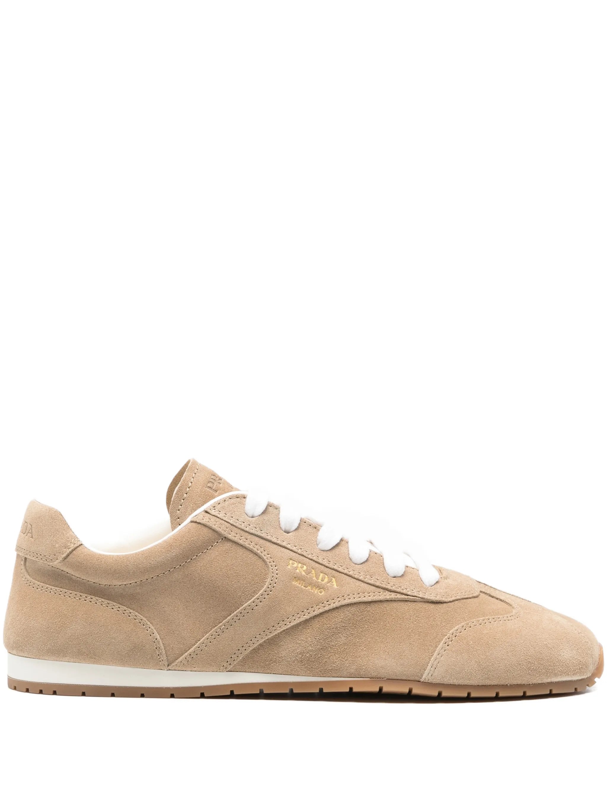 suede lace-up sneakers