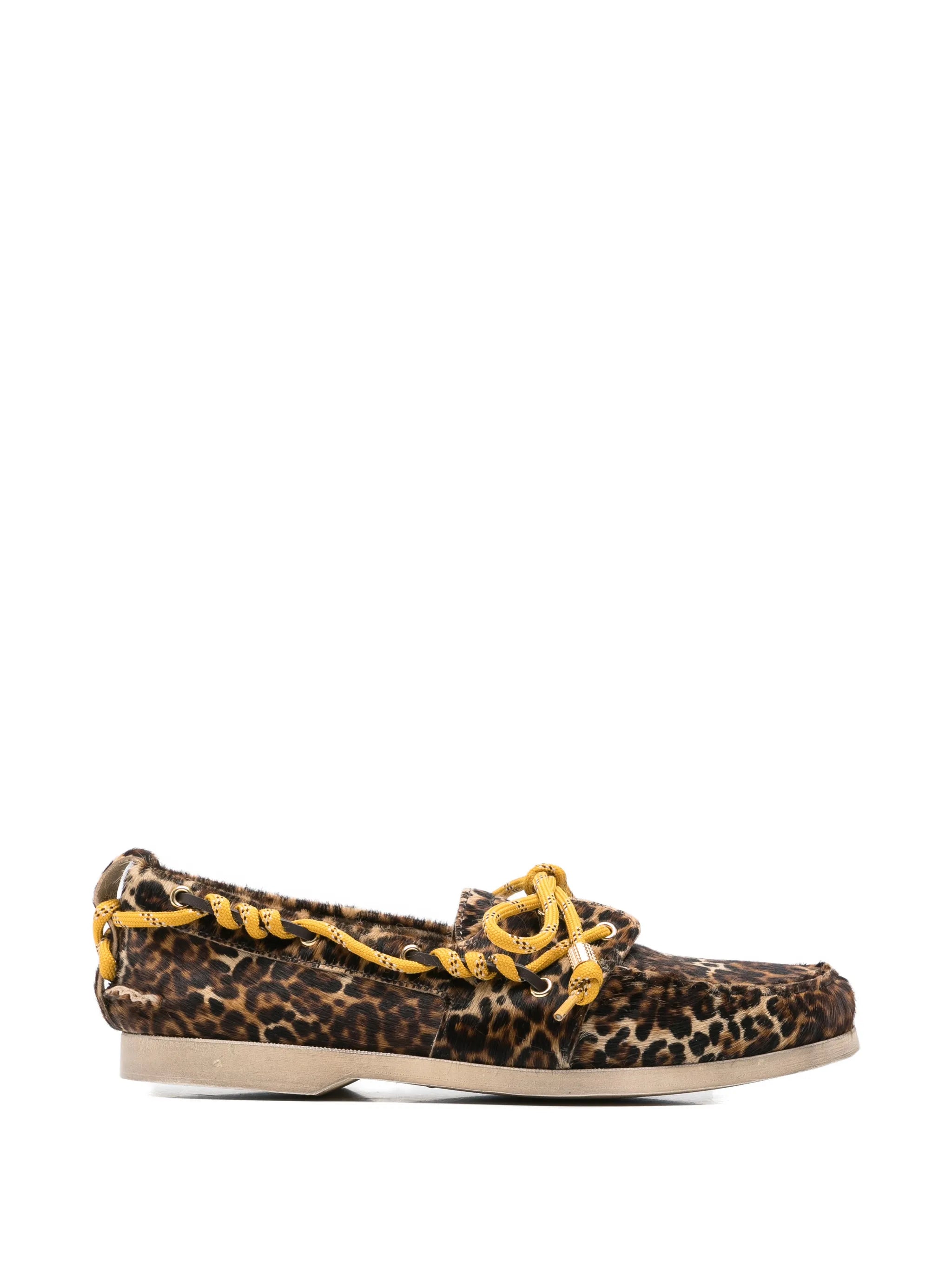leopard-print loafers