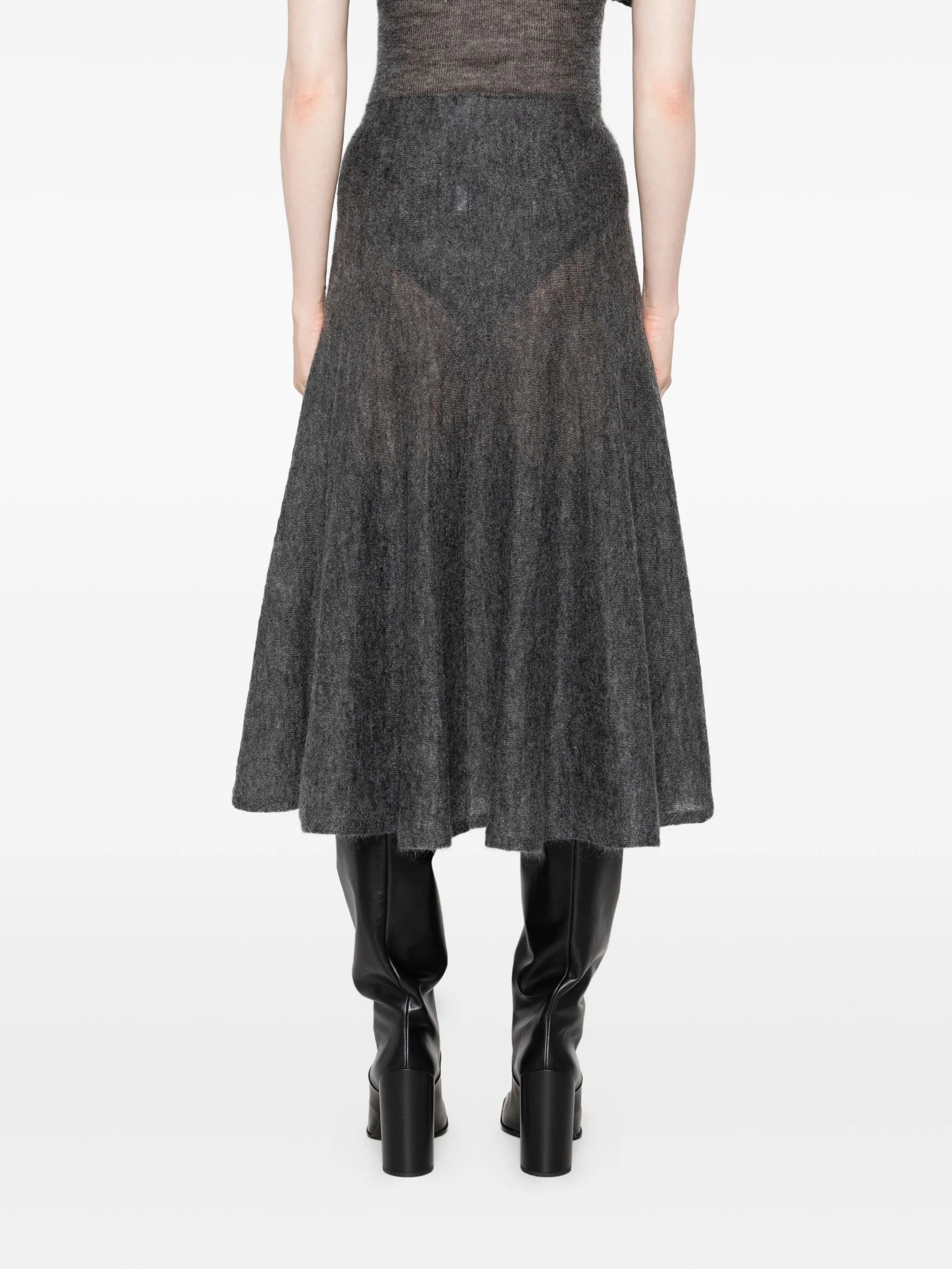 A-line midi skirt