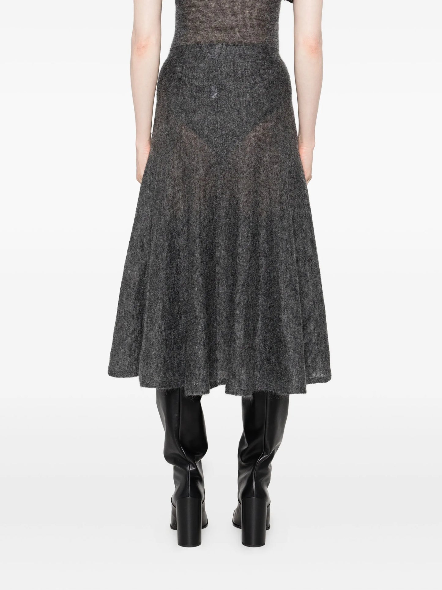 A-line midi skirt