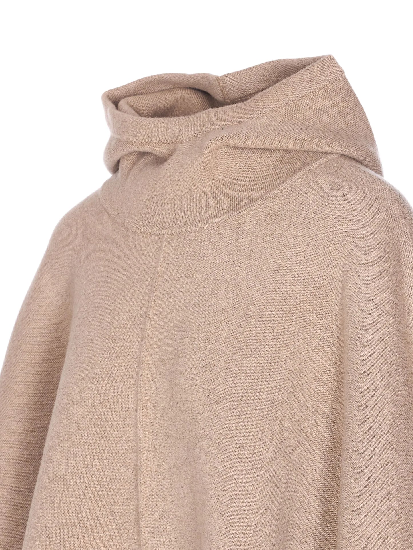 hooded cashmere cape
