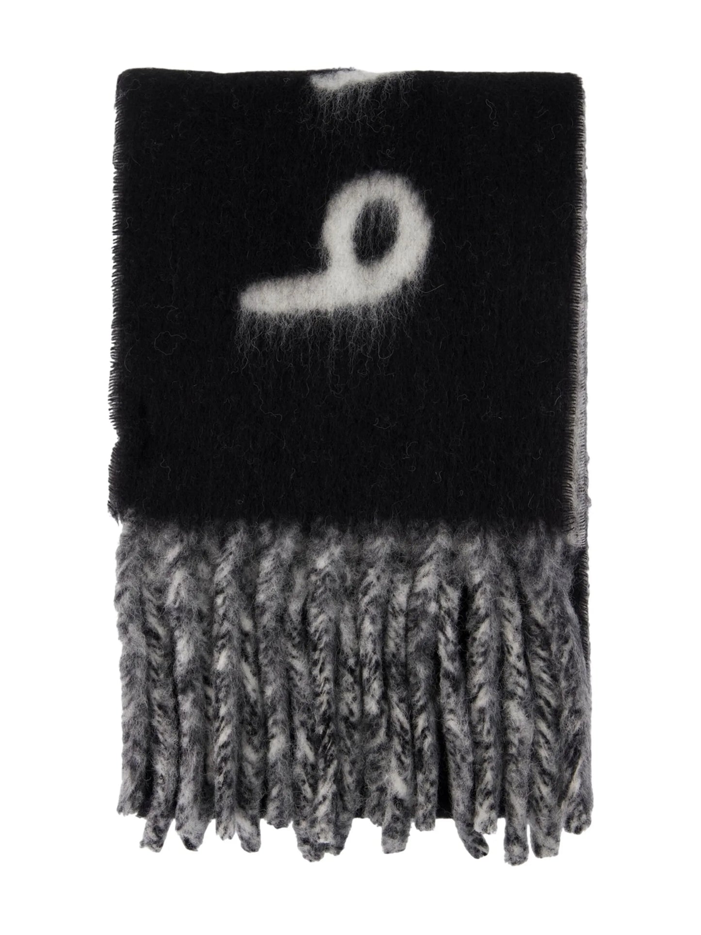 logo-intarsia scarf