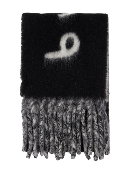 logo-intarsia scarf