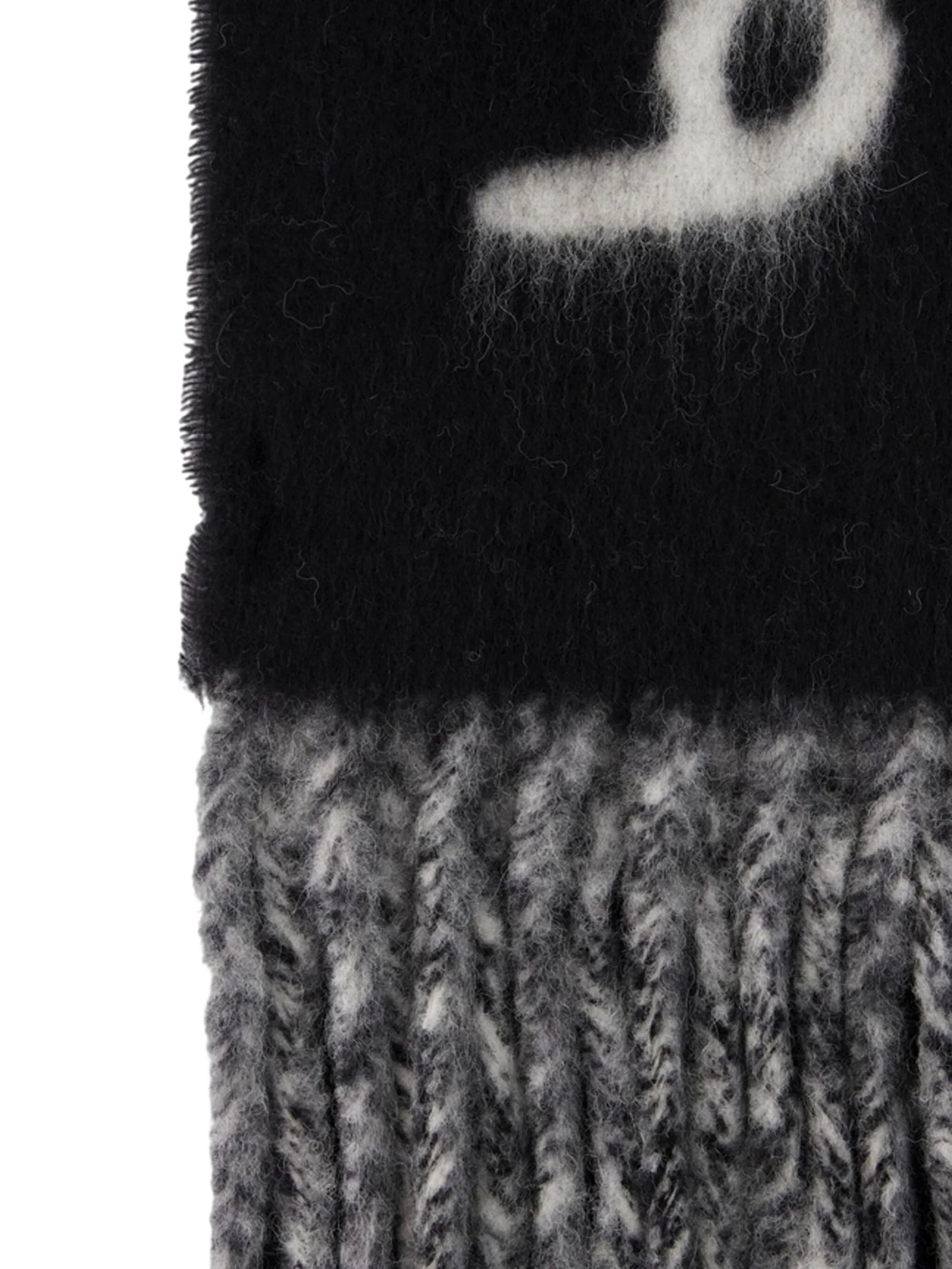 logo-intarsia scarf