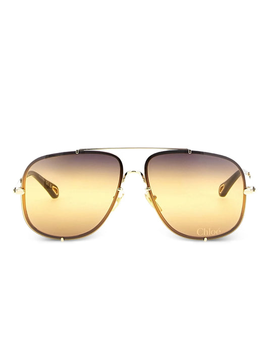 pilot-frame sunglasses