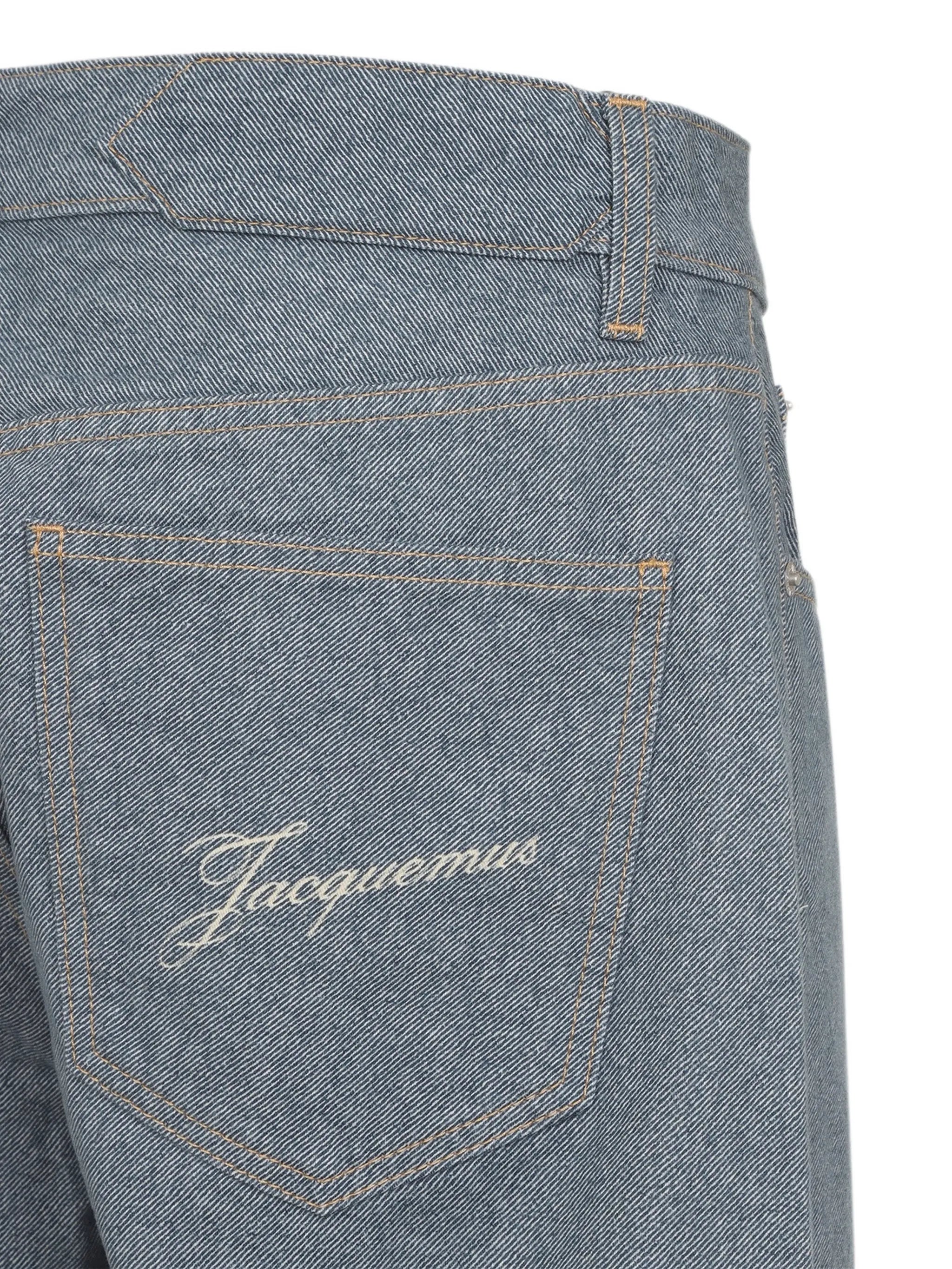 Nîmes embroidered-pocket jeans