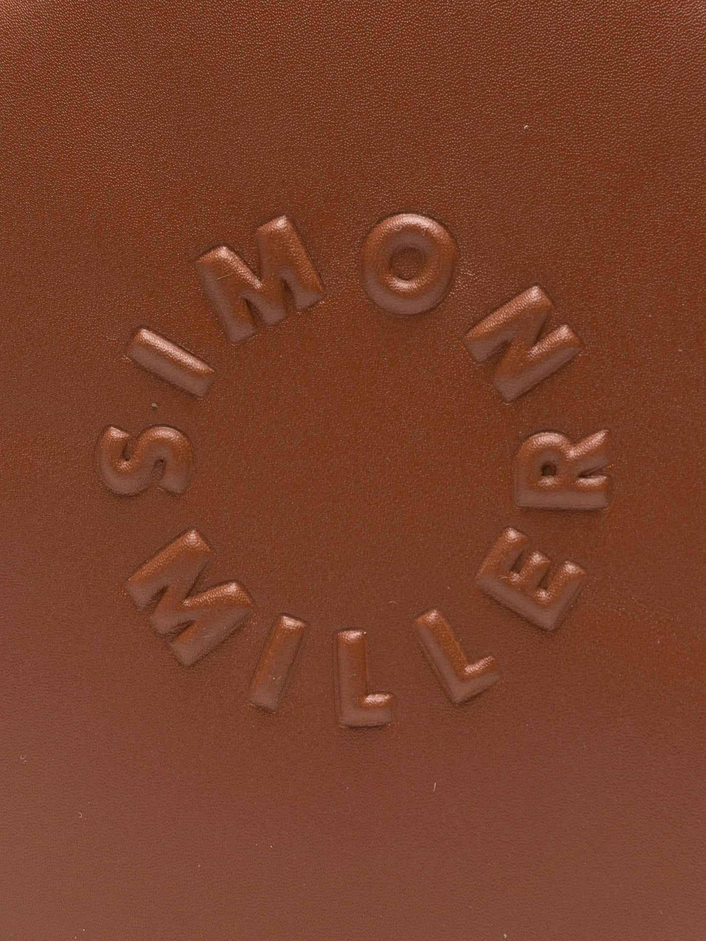 Tiki top-handle leather tote bag