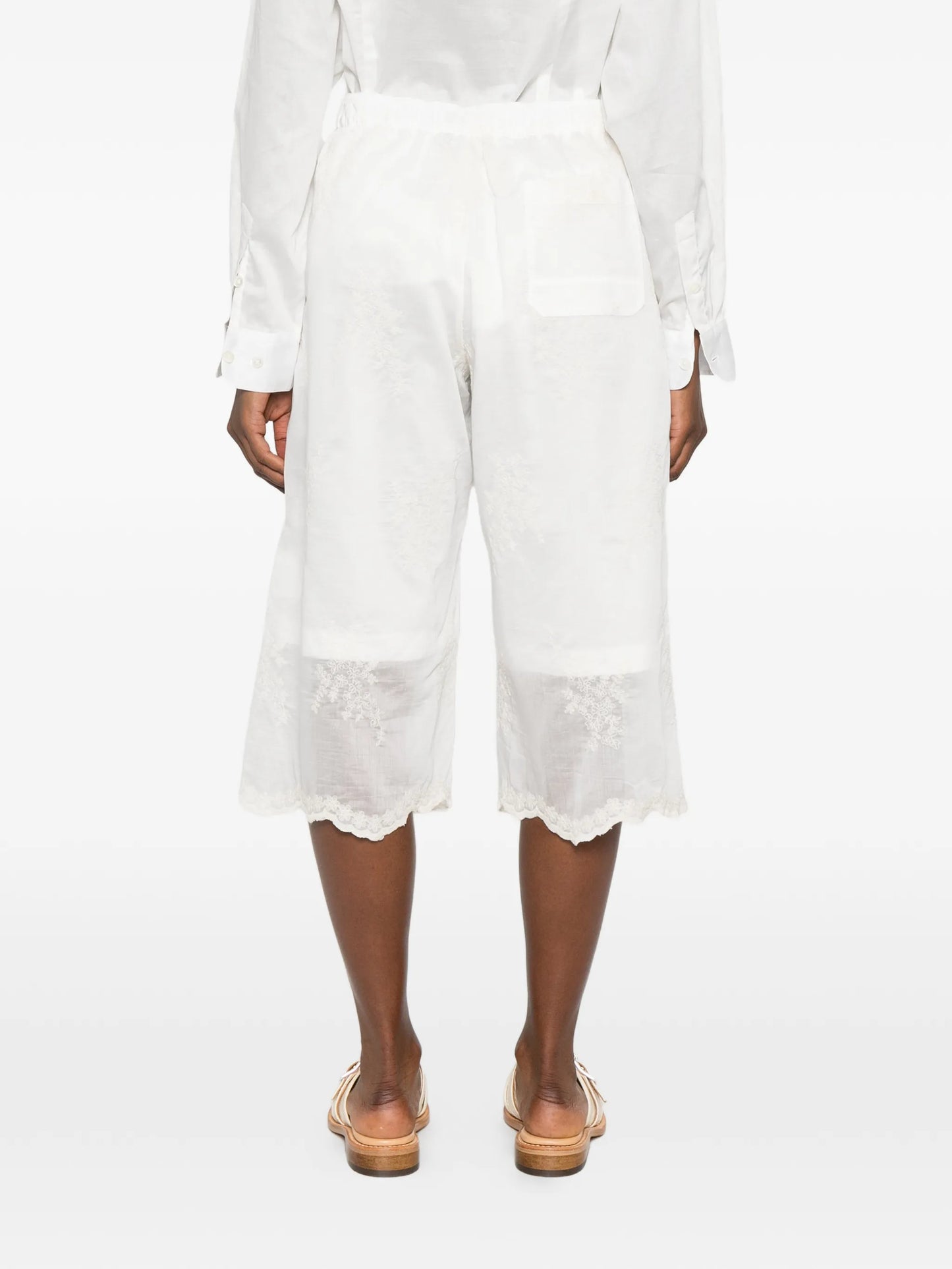 Frill bermuda shorts