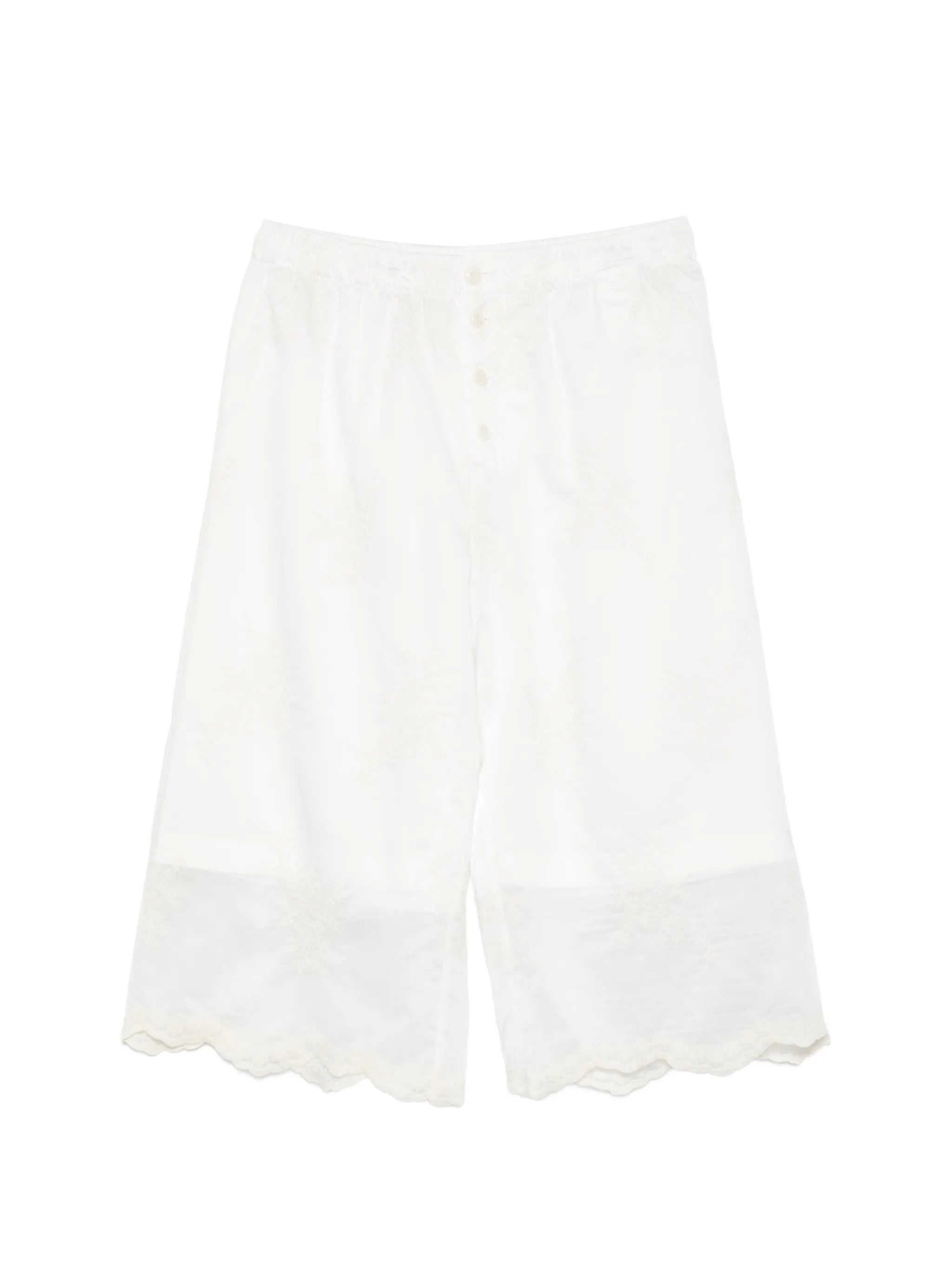 Frill bermuda shorts