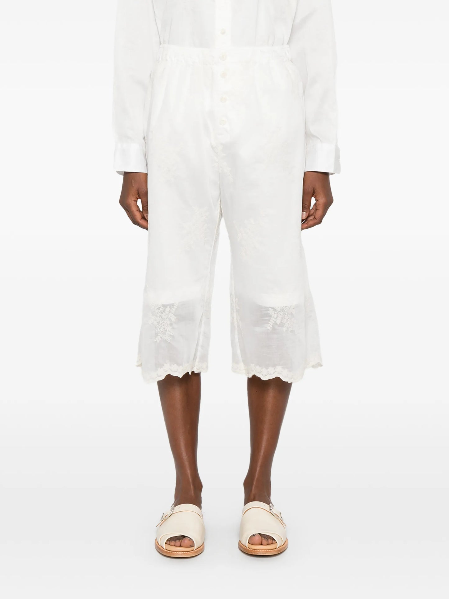 Frill bermuda shorts