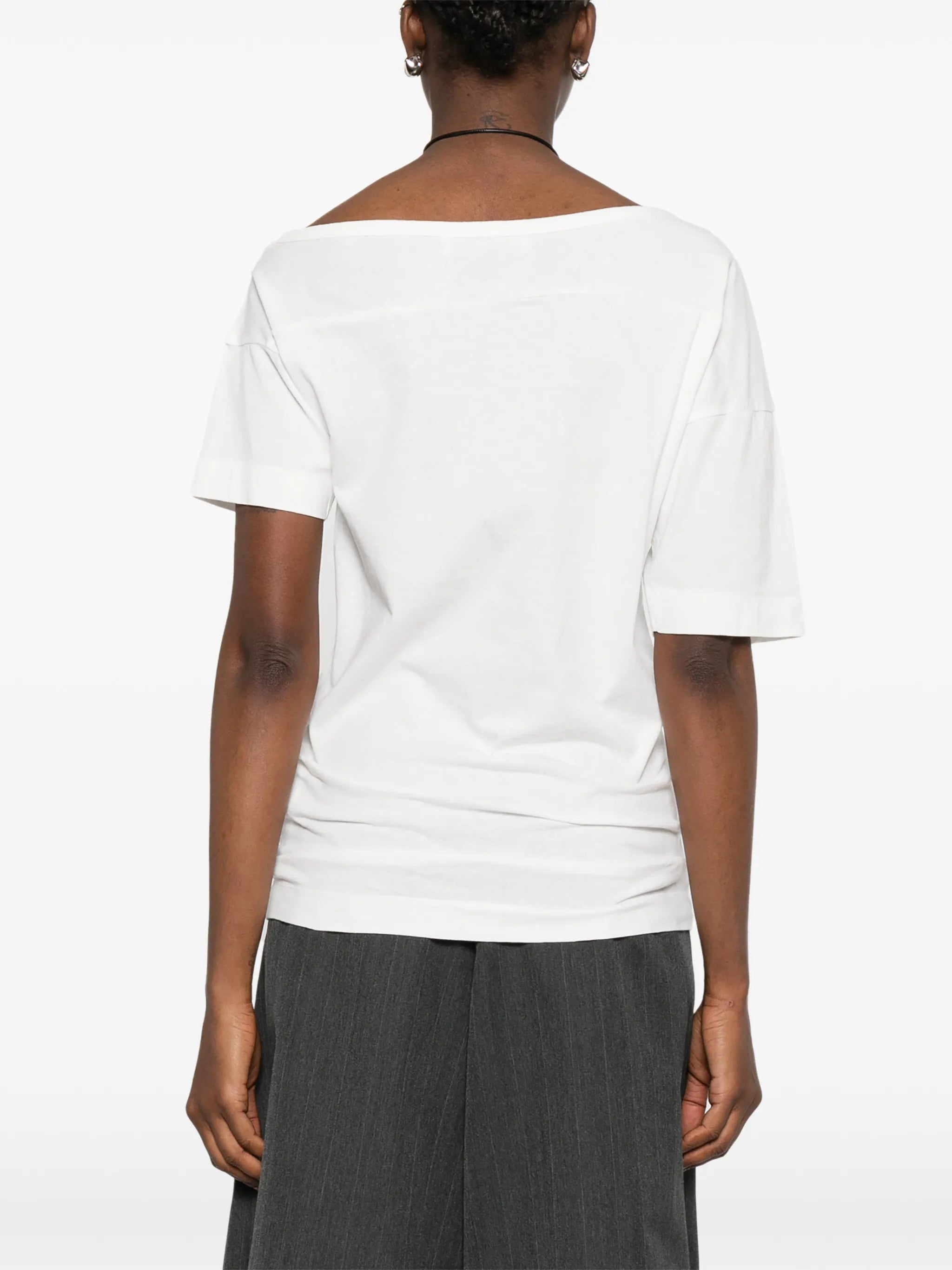 Slant printed T-shirt