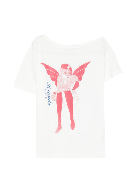 Slant printed T-shirt