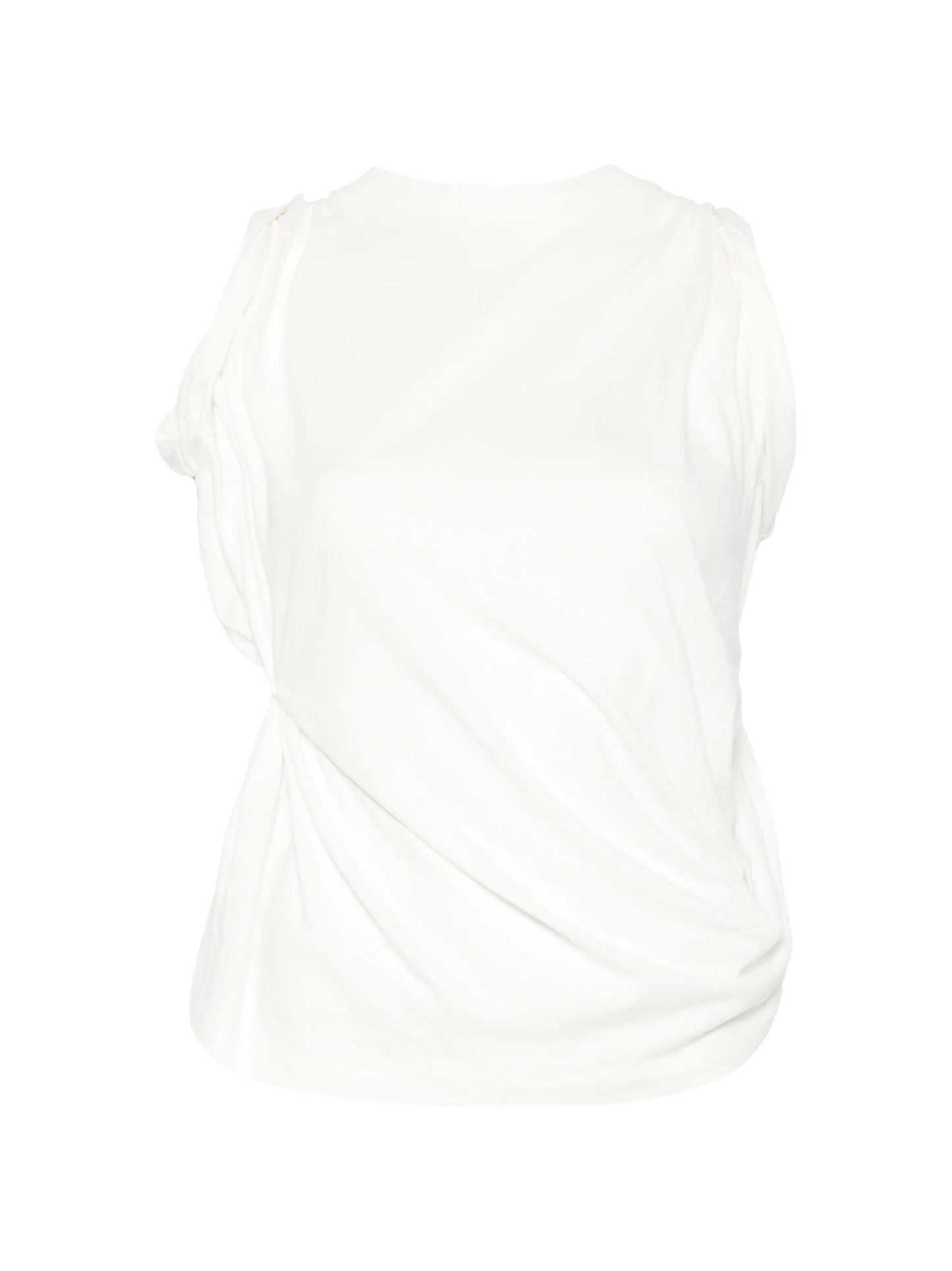 Twisted short-sleeves T-shirt