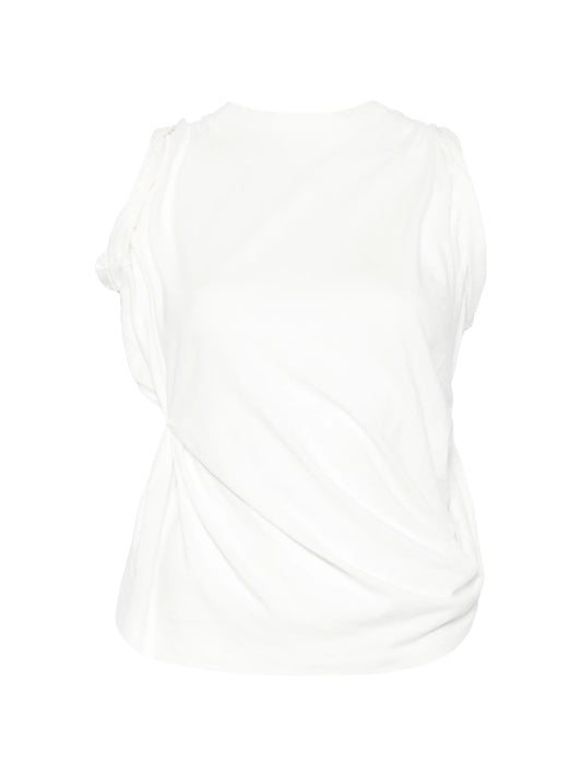 Twisted short-sleeves T-shirt