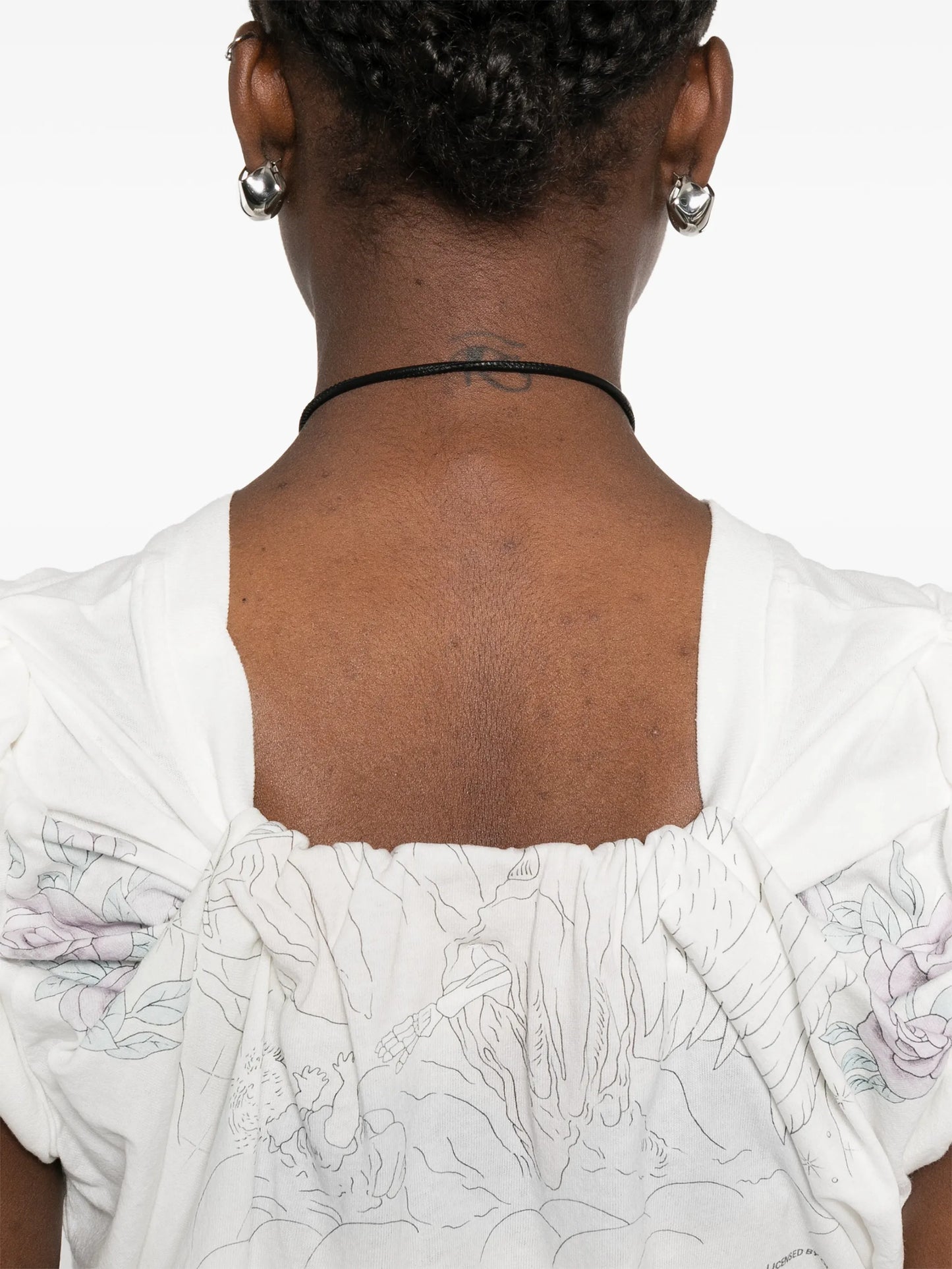 Twisted short-sleeves T-shirt