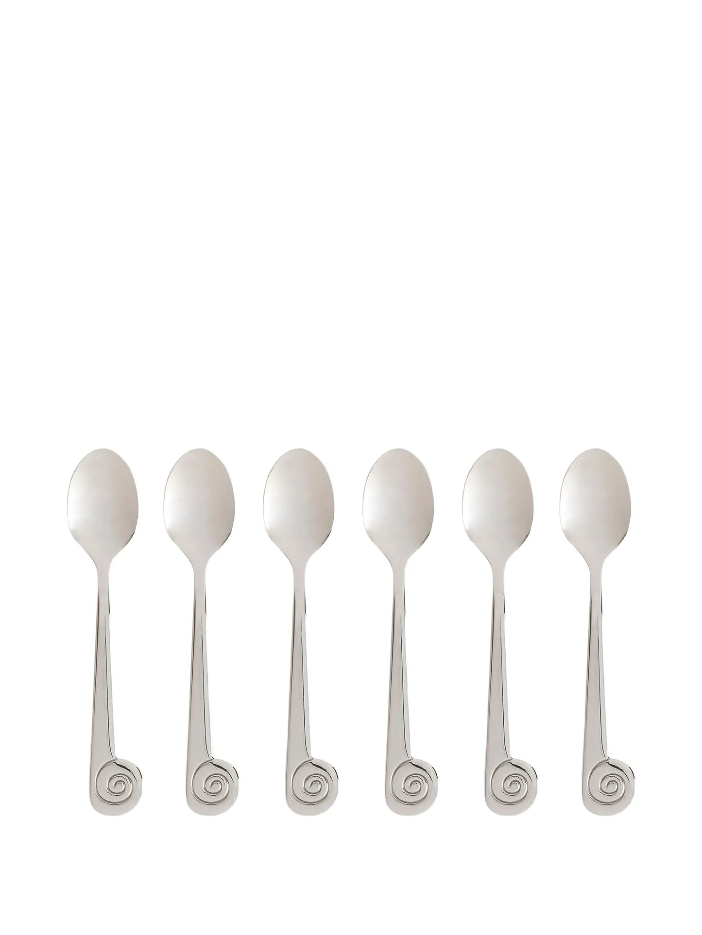 scrolled lescargot dessert spoons (six setting)